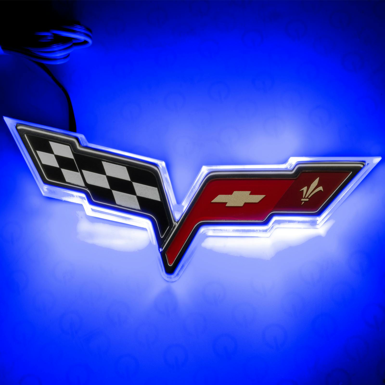 Oracle Lighting 3098-002 2005-2013 Chevy Corvette C6 Rear Illum Emblem - Dual Intensity - Blue