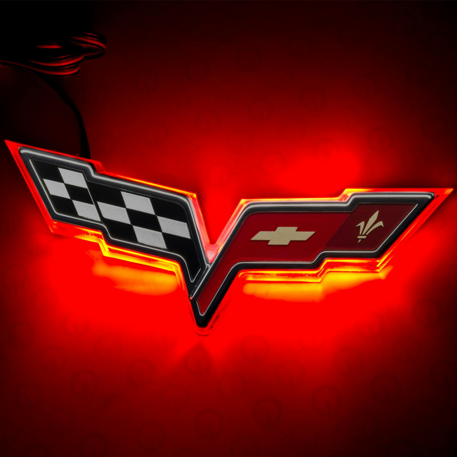 Oracle Lighting 3098-003 2005-2013 Chevy Corvette C6 Rear Illum Emblem - Dual Intensity - Red