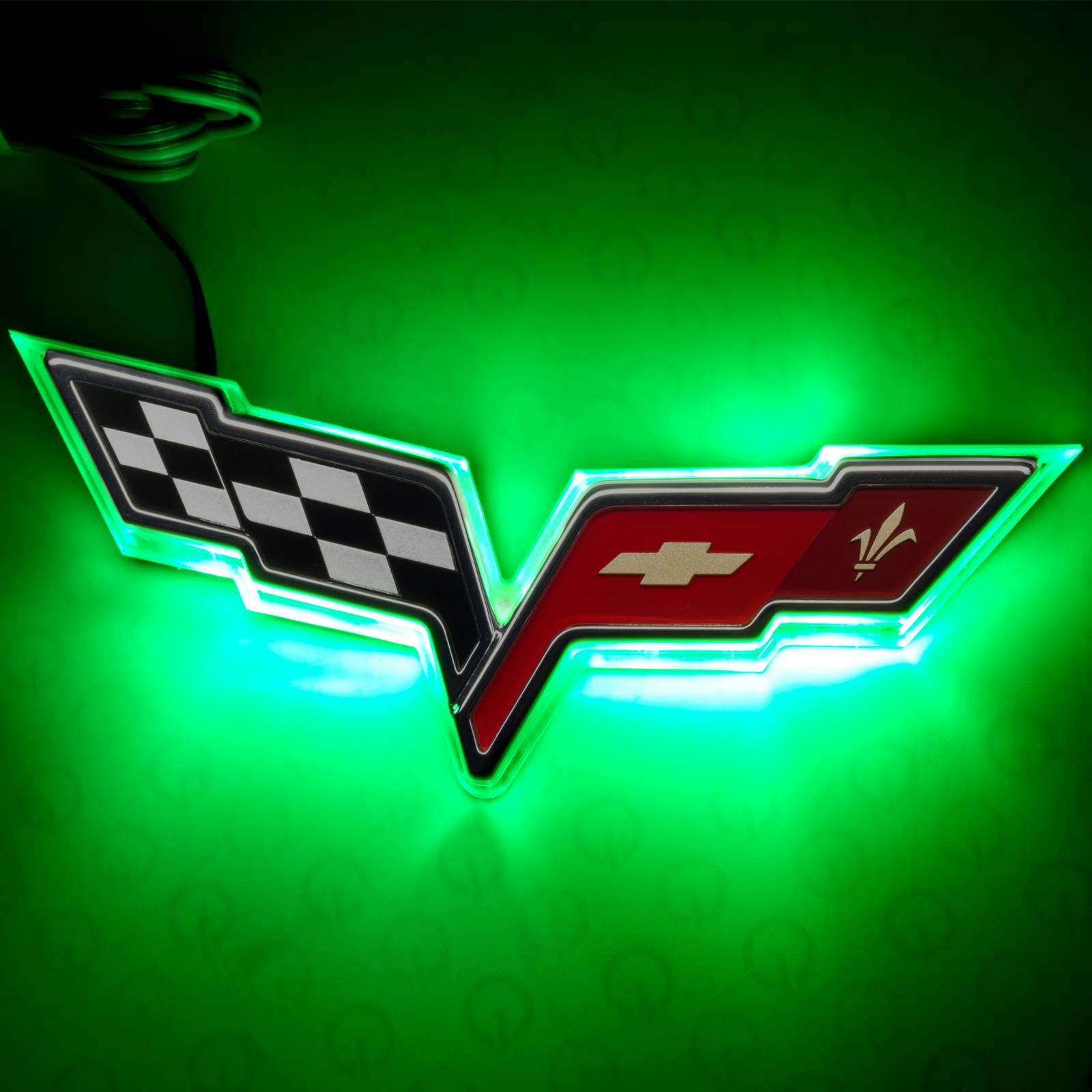 Oracle Lighting 3098-004 2005-2013 Chevy Corvette C6 Rear Illum Emblem - Dual Intensity - Green