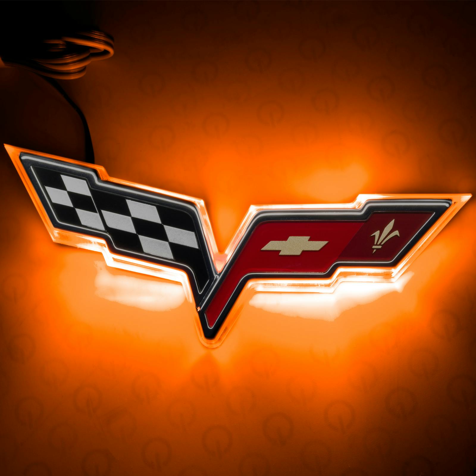 Oracle Lighting 3098-005 2005-2013 Chevy Corvette C6 Rear Illum Emblem - Dual Intensity - Amber