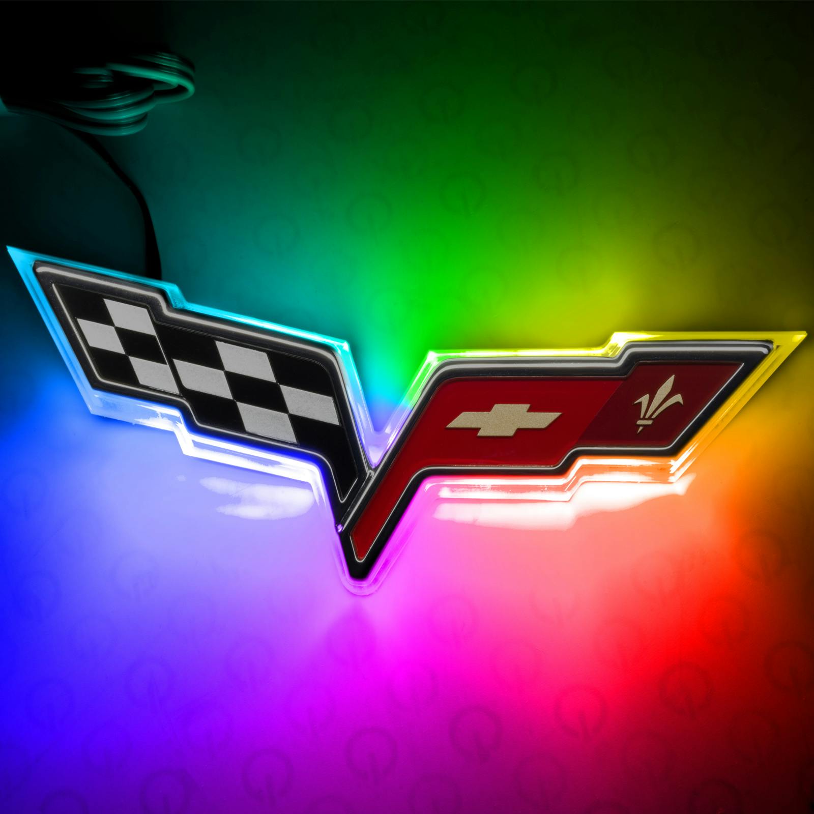Oracle Lighting 3099-333 2005-2013 Chevrolet Corvette C6 LED Rear Illuminated Emblem - ColorSHIFT