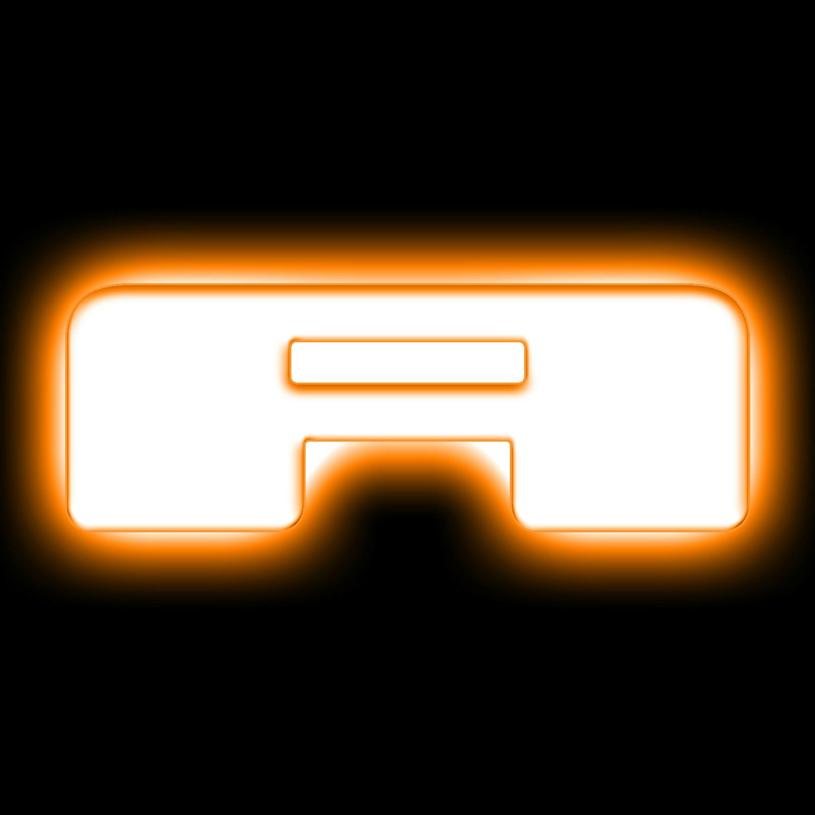 Oracle Lighting 3140-A-005 Universal Illuminated LED Letter Badges - Matte White Surface Finish - A - Amber