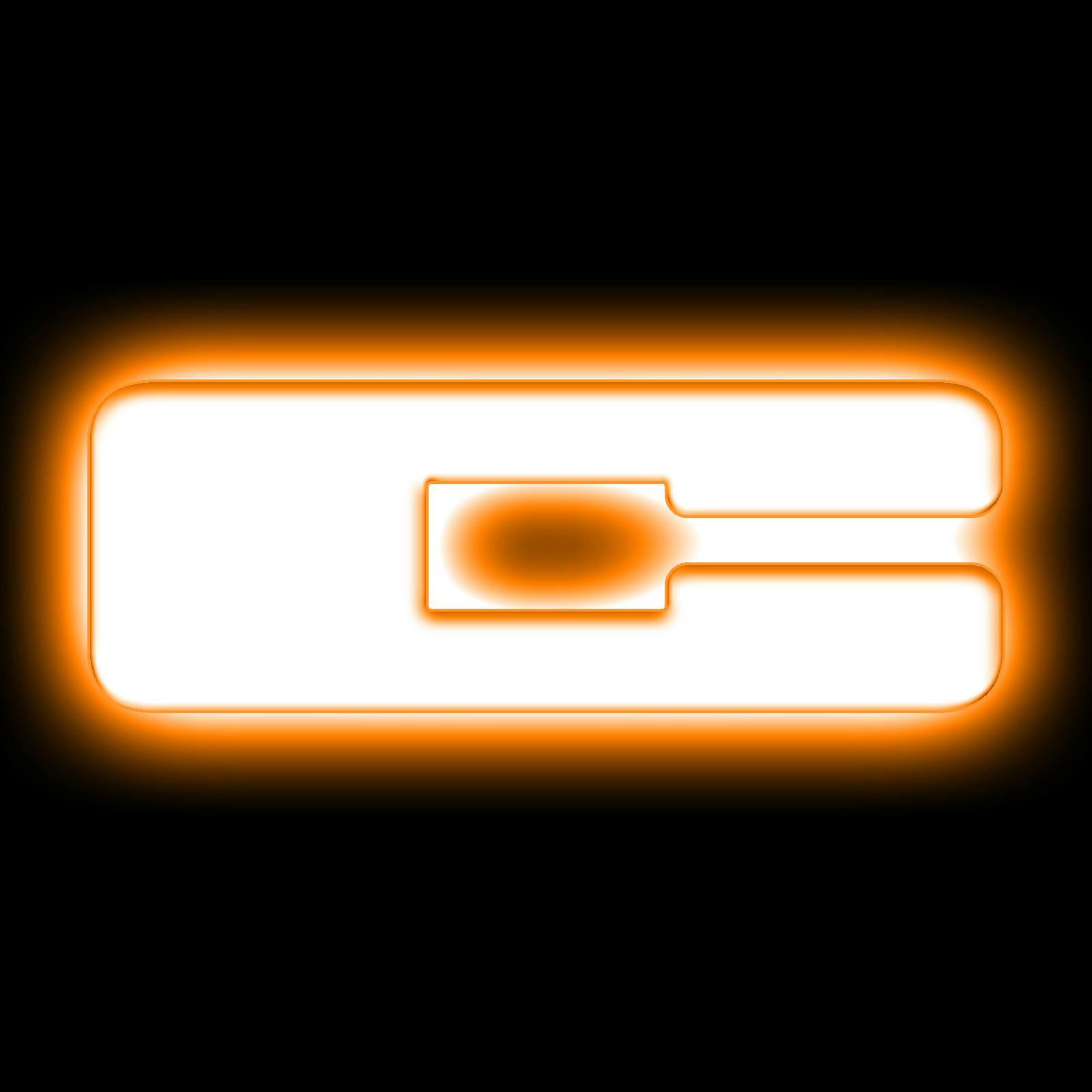 Oracle Lighting 3140-C-005 Universal Illuminated LED Letter Badges - Matte White Surface Finish - C - Amber