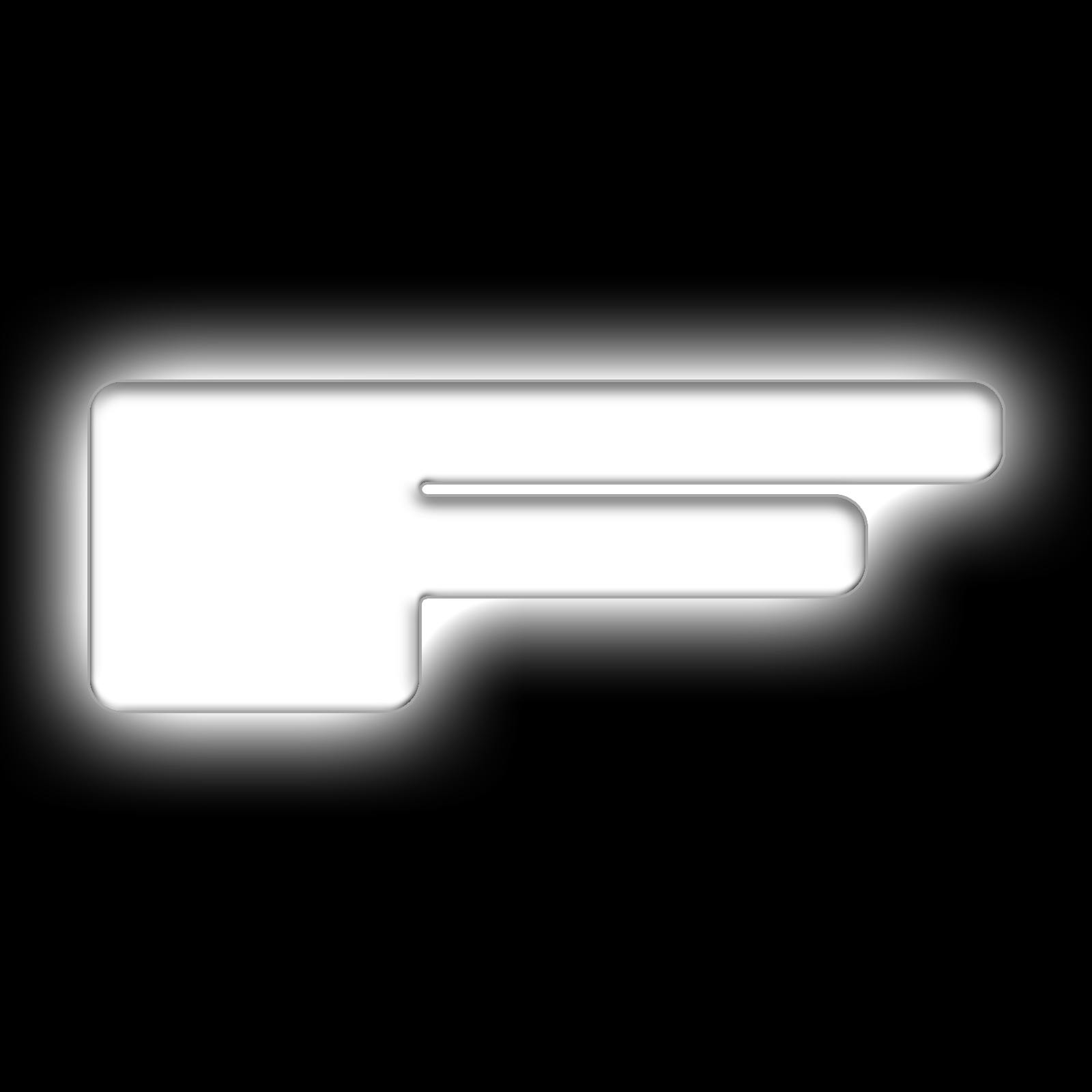 Oracle Lighting 3140-F-001 Universal Illuminated LED Letter Badges - Matte White Surface Finish - F - White