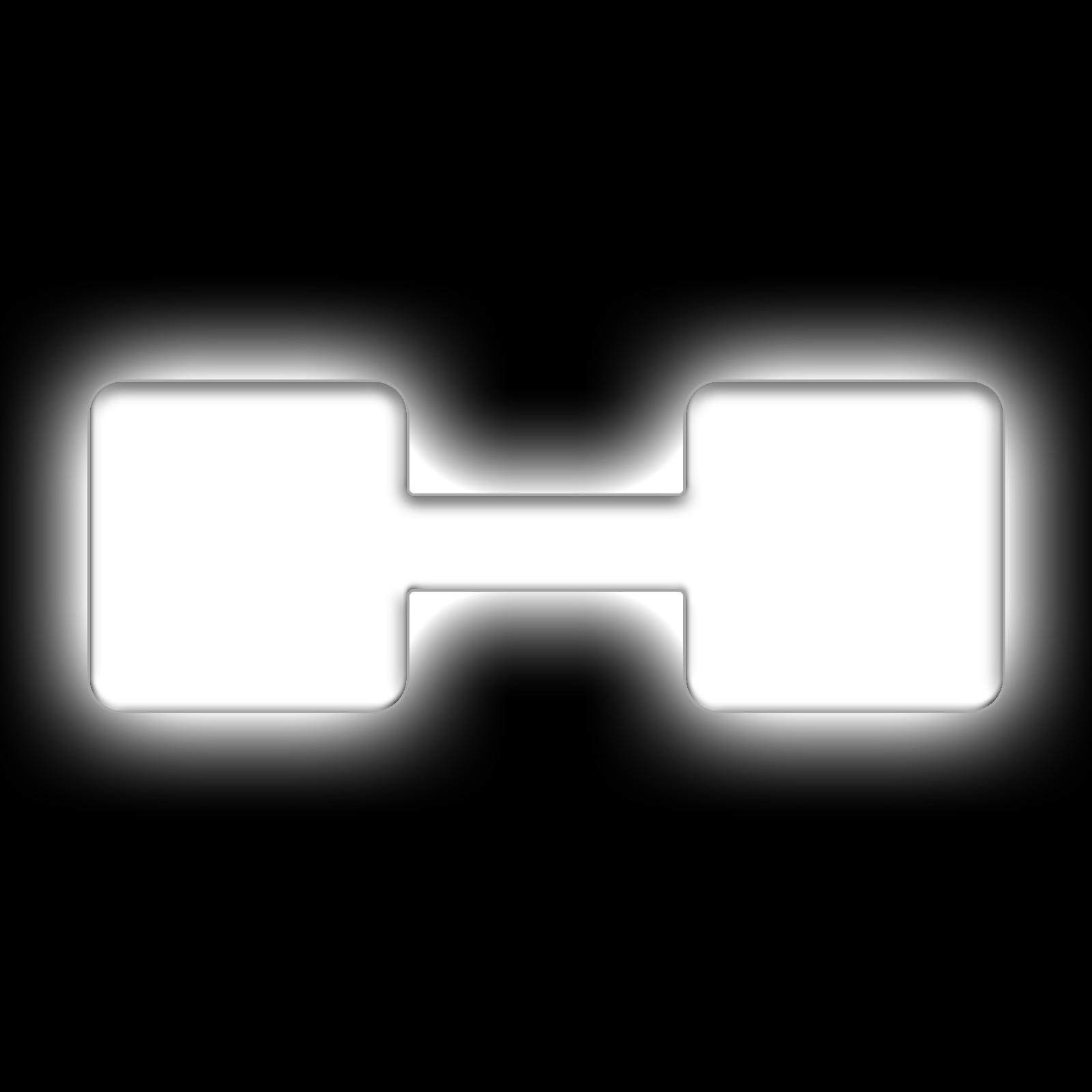 Oracle Lighting 3140-H-001 Universal Illuminated LED Letter Badges - Matte White Surface Finish - H - White