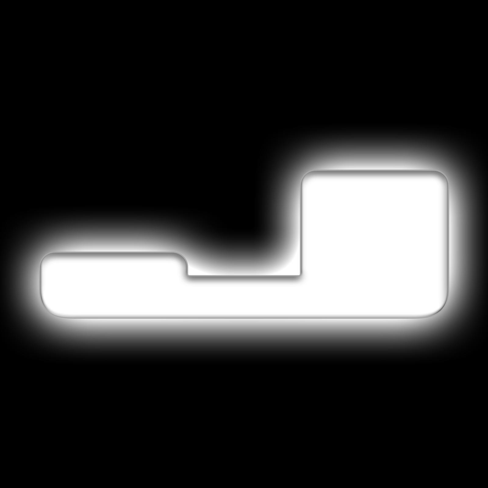 Oracle Lighting 3140-J-001 Universal Illuminated LED Letter Badges - Matte White Surface Finish - J - White