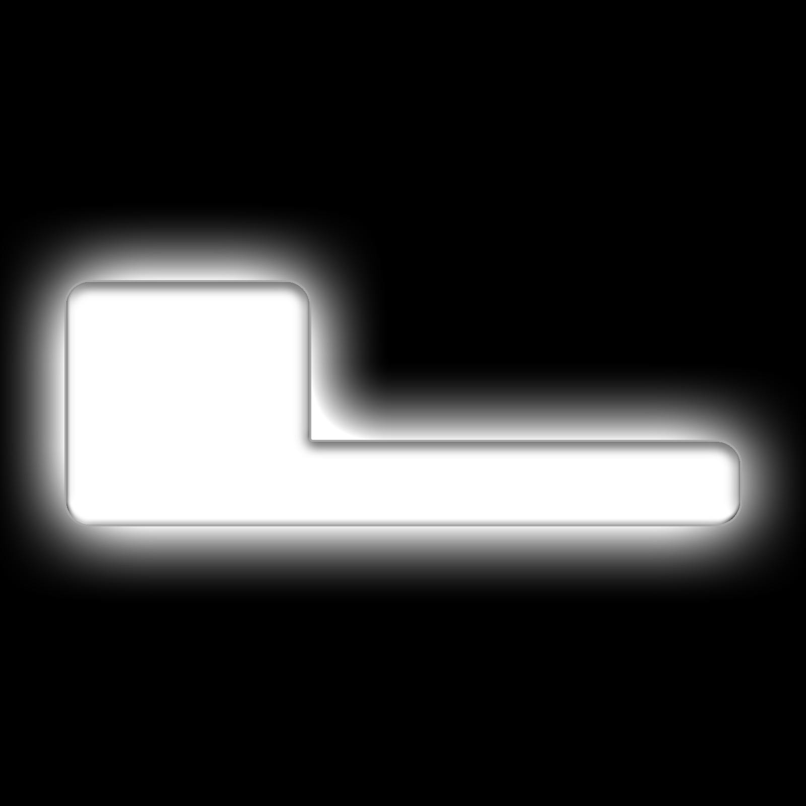 Oracle Lighting 3140-L-001 Universal Illuminated LED Letter Badges - Matte White Surface Finish - L - White