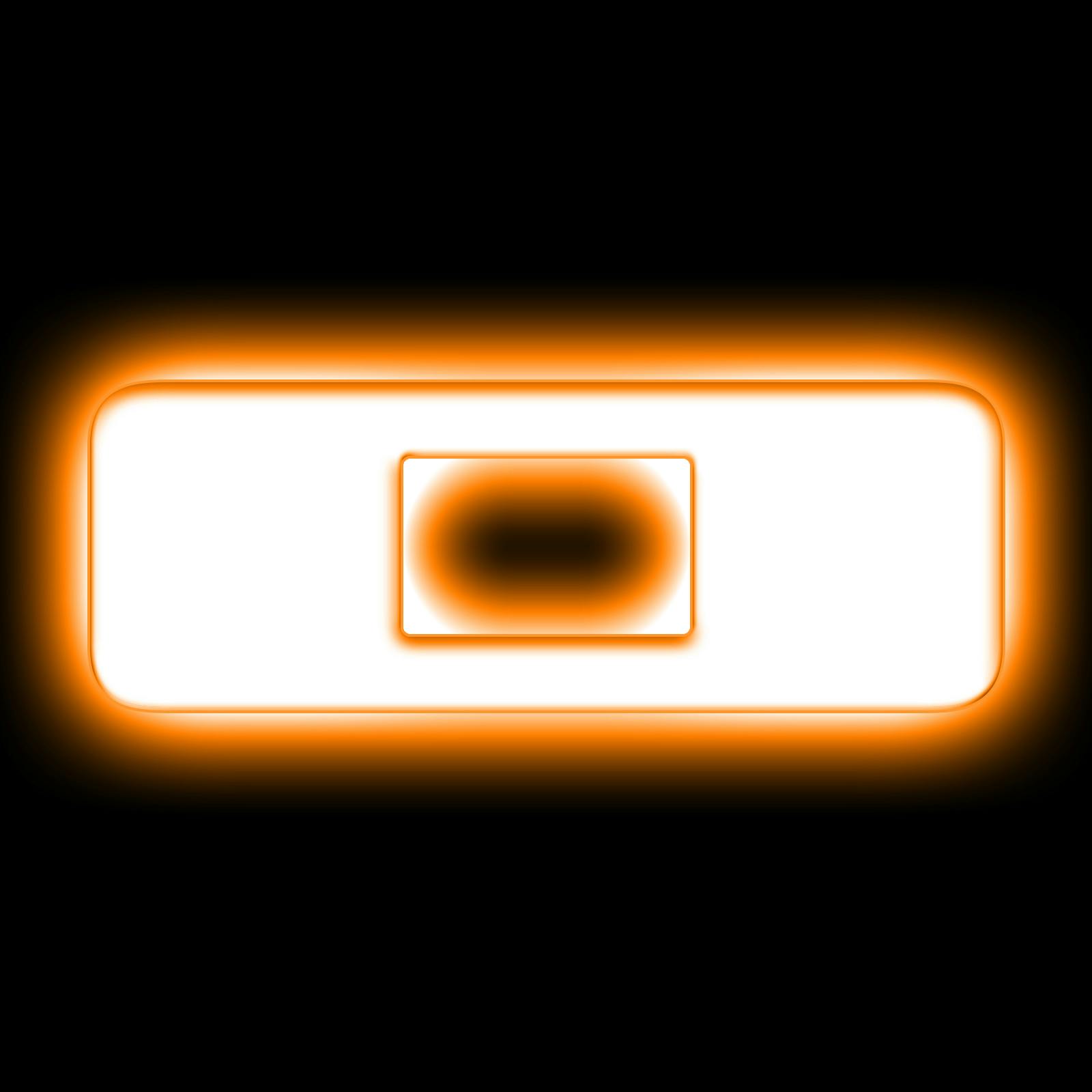 Oracle Lighting 3140-O-005 Universal Illuminated LED Letter Badges - Matte White Surface Finish - O - Amber
