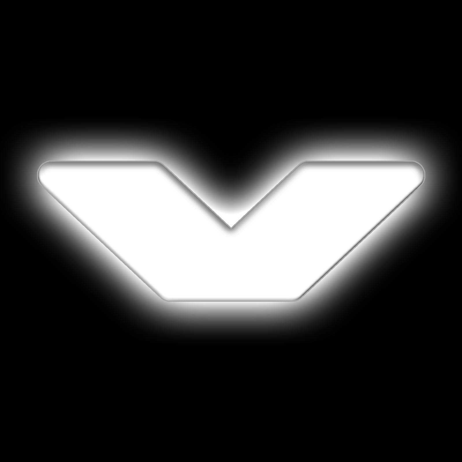 Oracle Lighting 3140-V-001 Universal Illuminated LED Letter Badges - Matte White Surface Finish - V - White