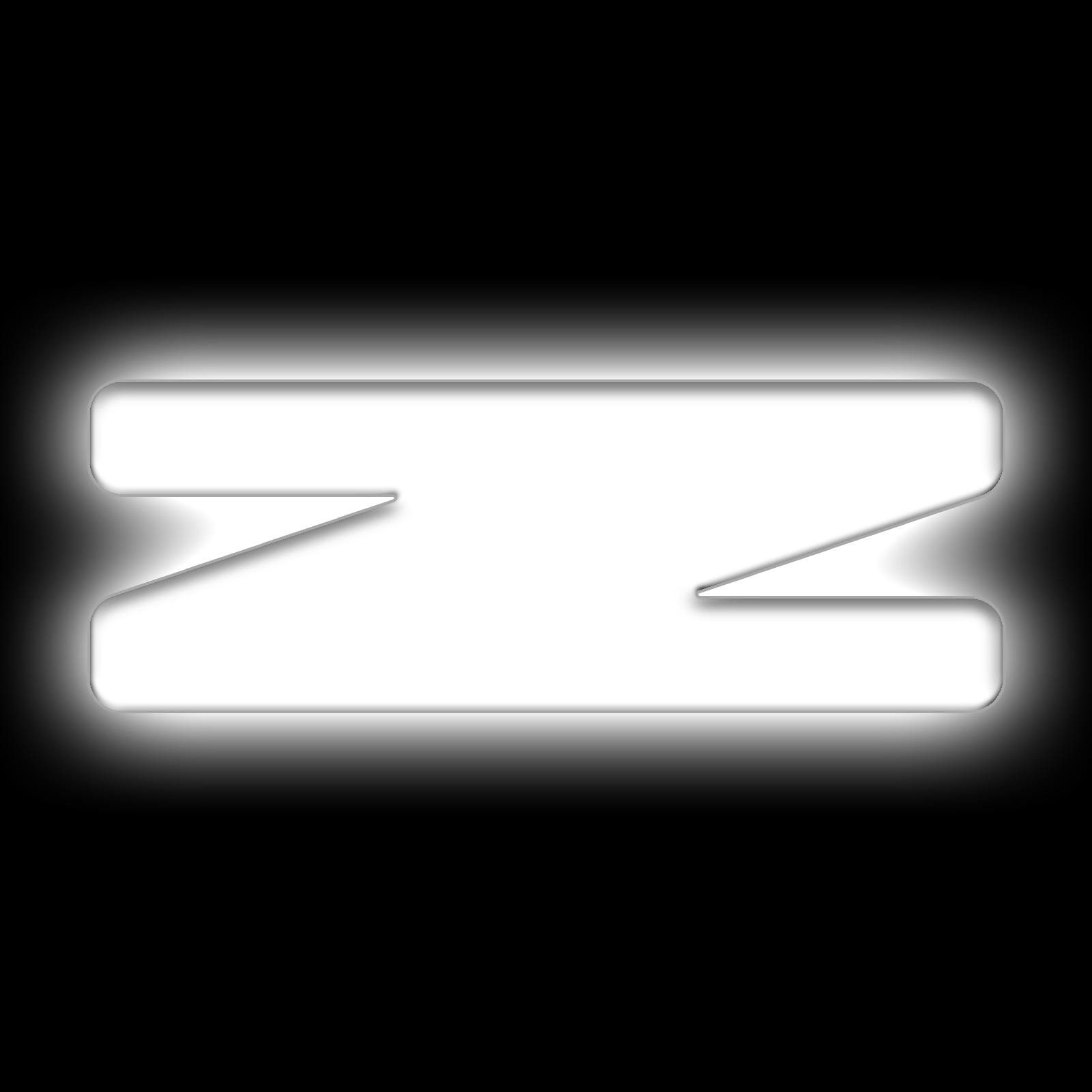 Oracle Lighting 3140-Z-001 Universal Illuminated LED Letter Badges - Matte White Surface Finish - Z - White