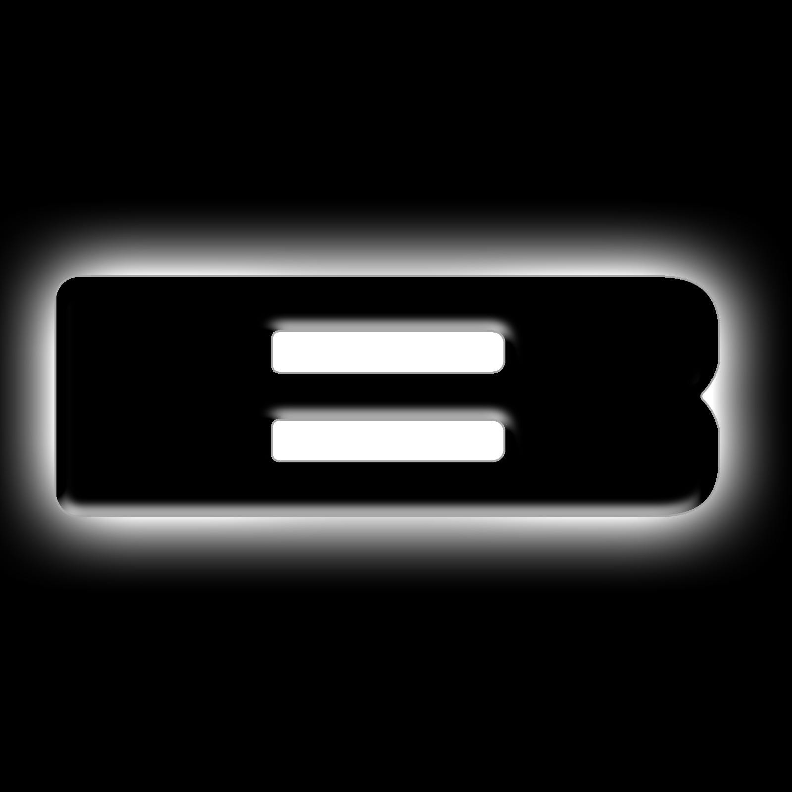 Oracle Lighting 3141-B-001 Universal Illuminated LED Letter Badges - Matte Black Surface Finish - B - White