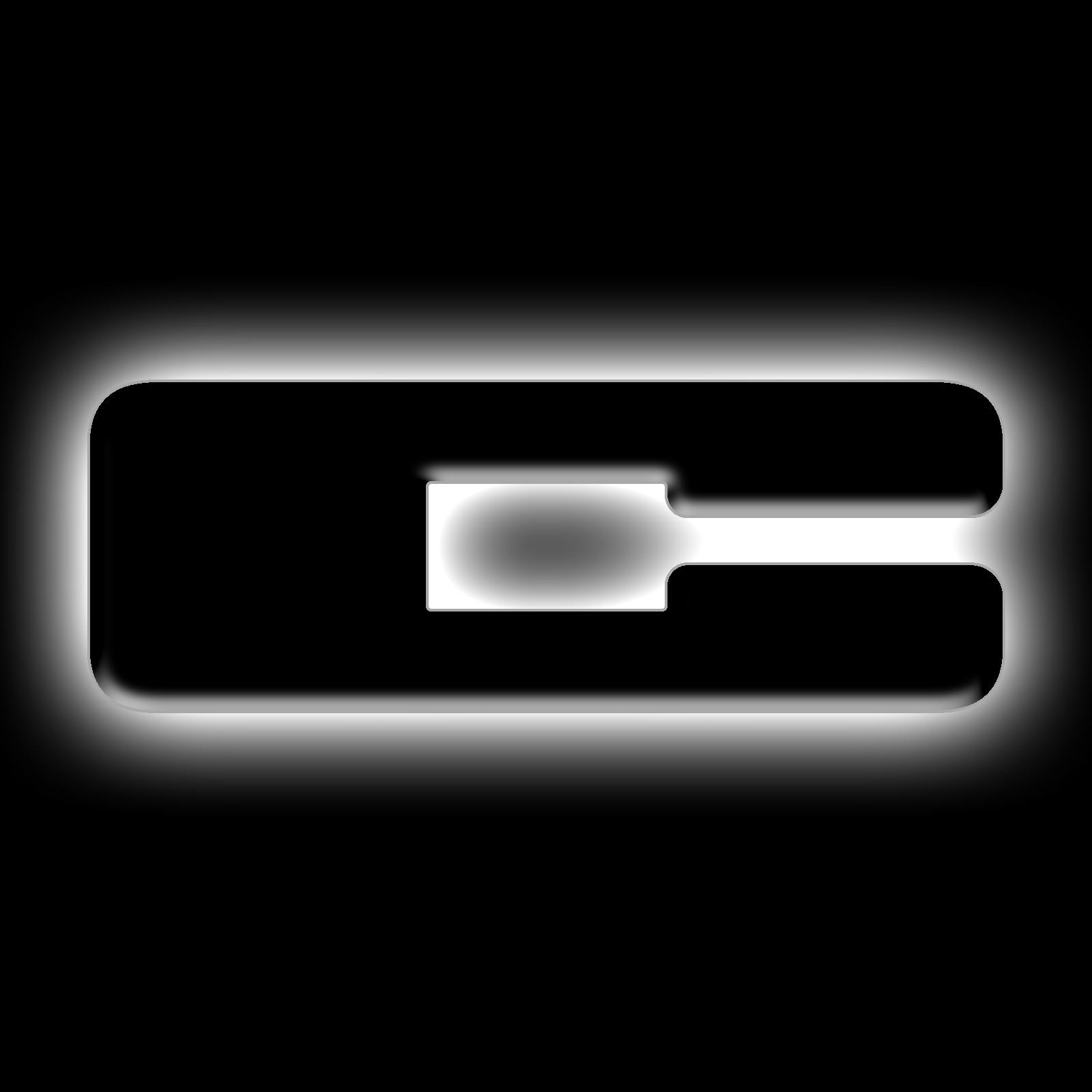 Oracle Lighting 3141-C-001 Universal Illuminated LED Letter Badges - Matte Black Surface Finish - C - White