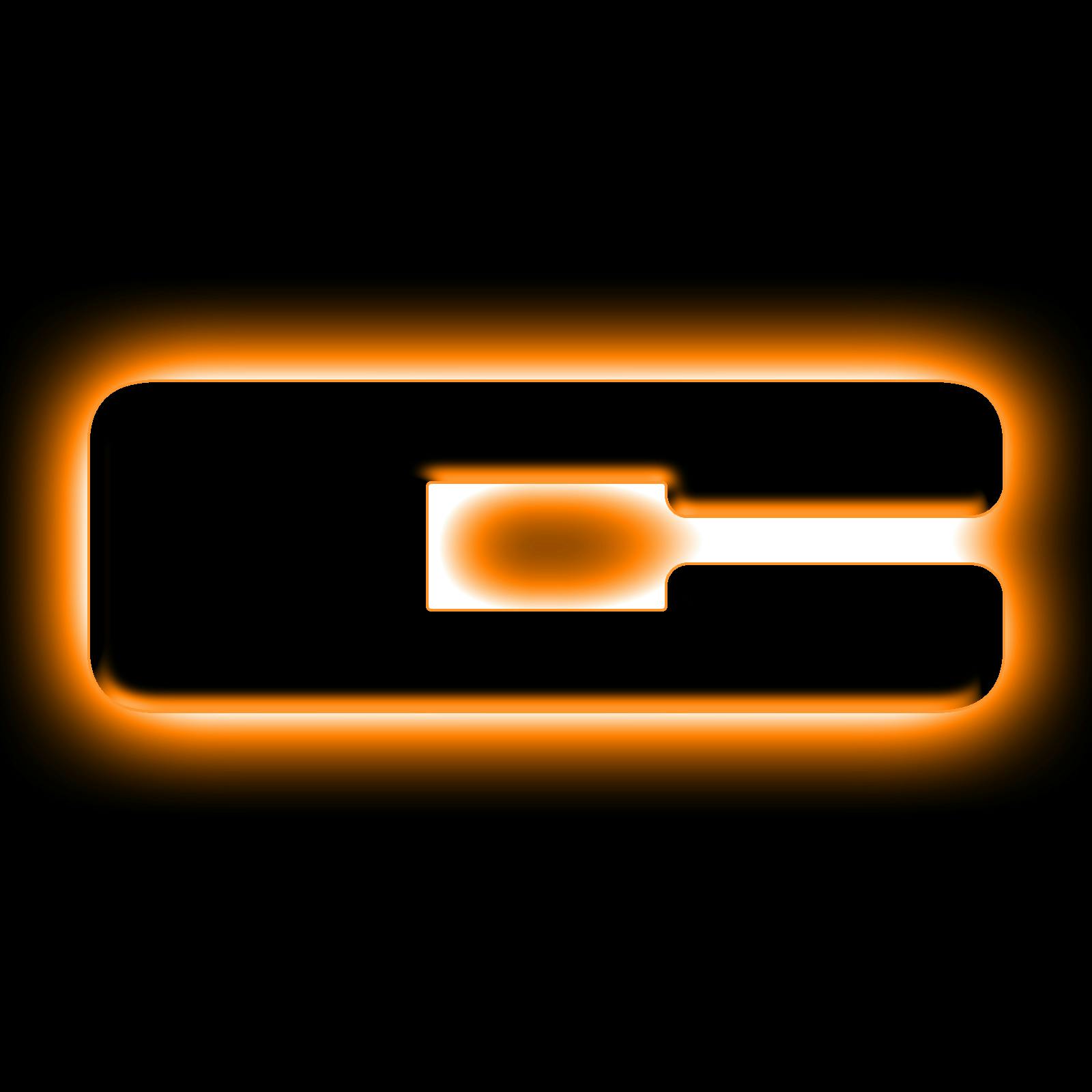 Oracle Lighting 3141-C-005 Universal Illuminated LED Letter Badges - Matte Black Surface Finish - C - Amber