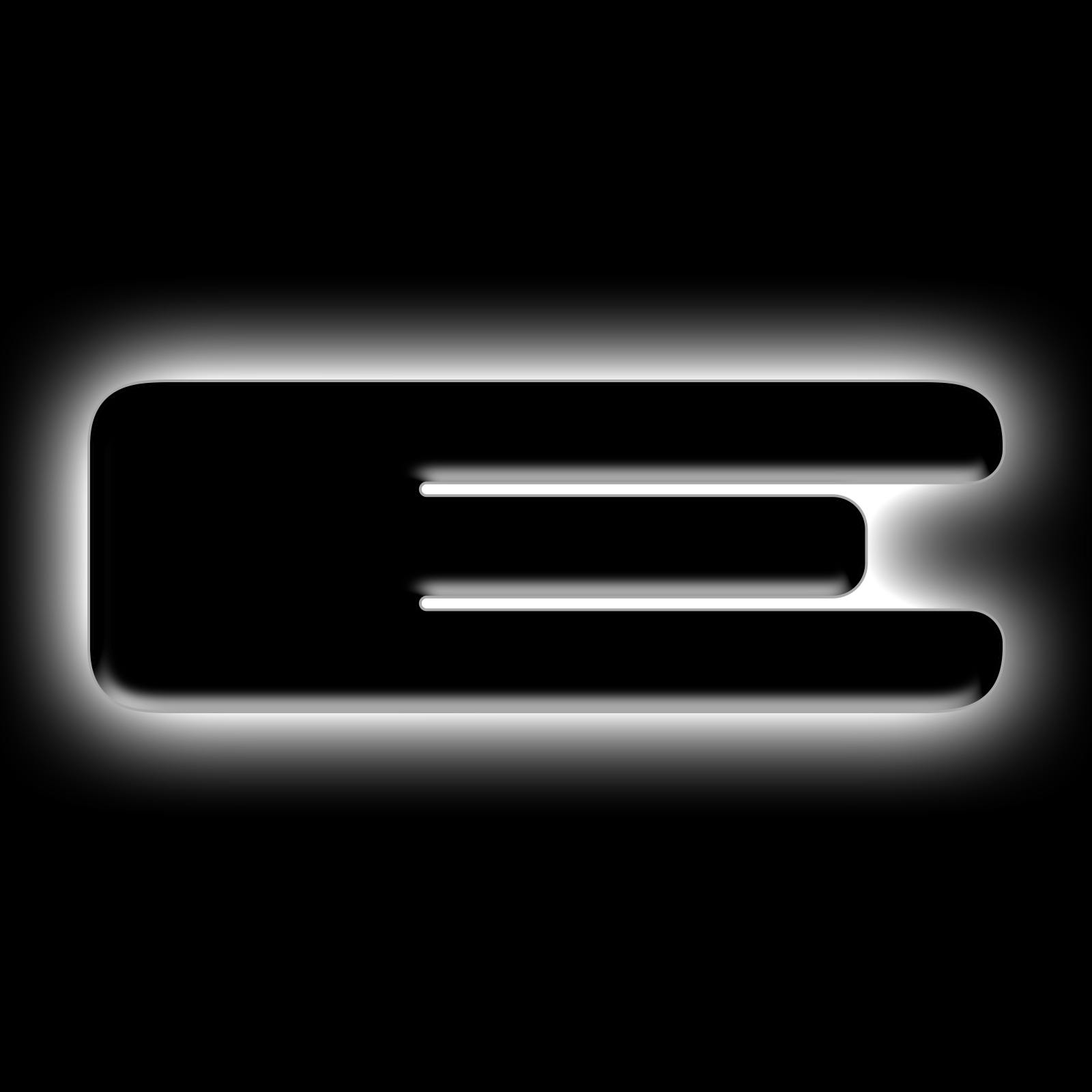 Oracle Lighting 3141-E-001 Universal Illuminated LED Letter Badges - Matte Black Surface Finish - E - White