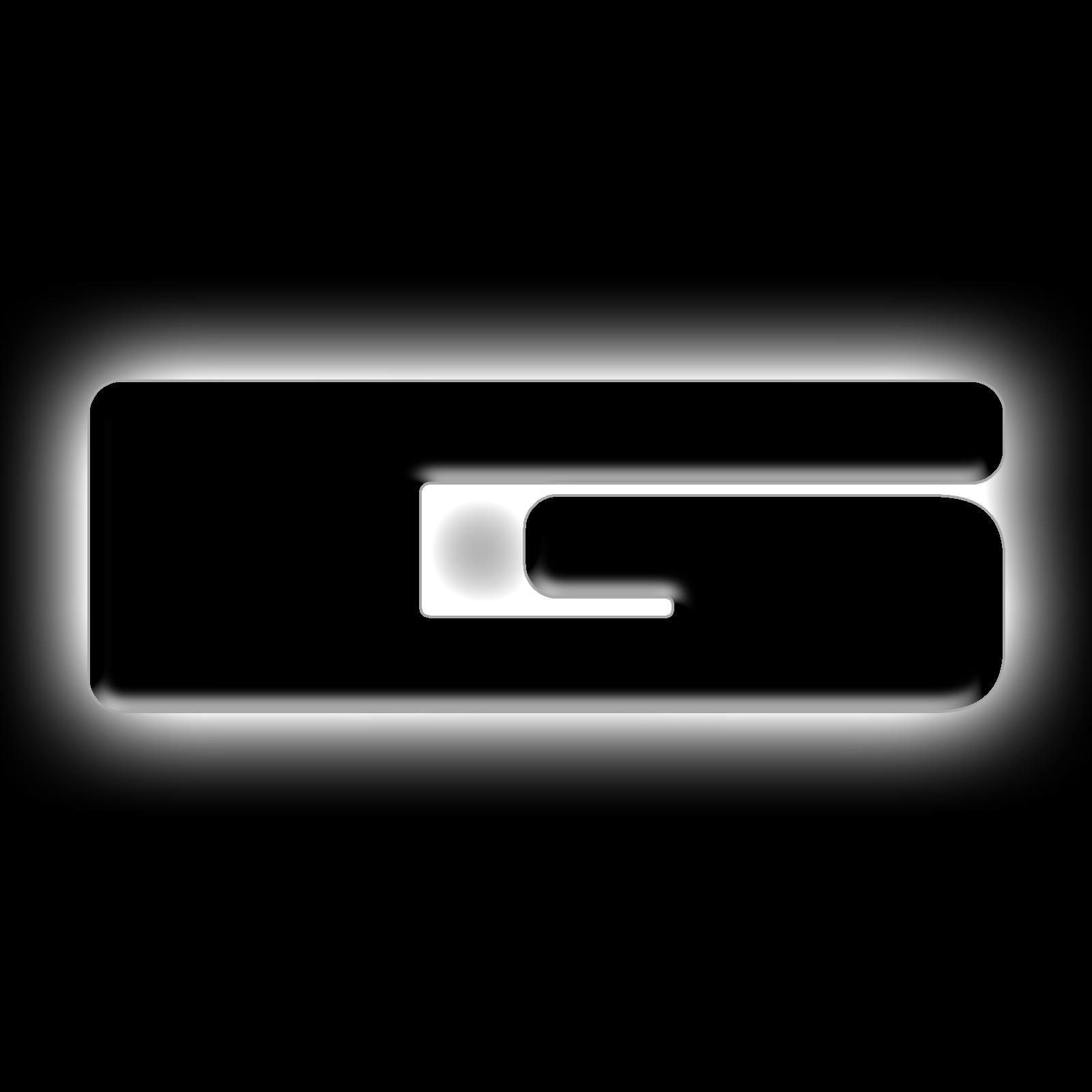 Oracle Lighting 3141-G-001 Universal Illuminated LED Letter Badges - Matte Black Surface Finish - G - White