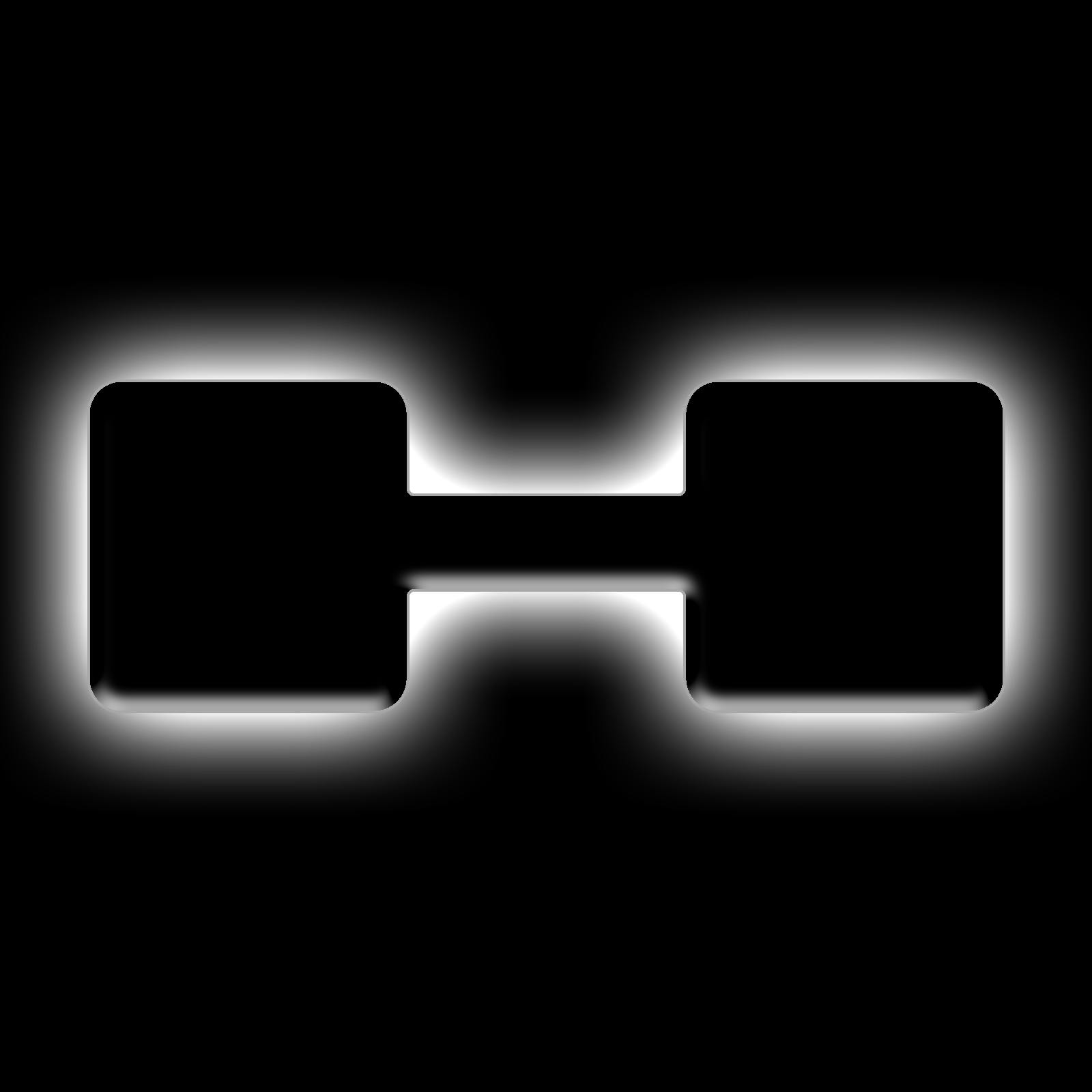 Oracle Lighting 3141-H-001 Universal Illuminated LED Letter Badges - Matte Black Surface Finish - H - White