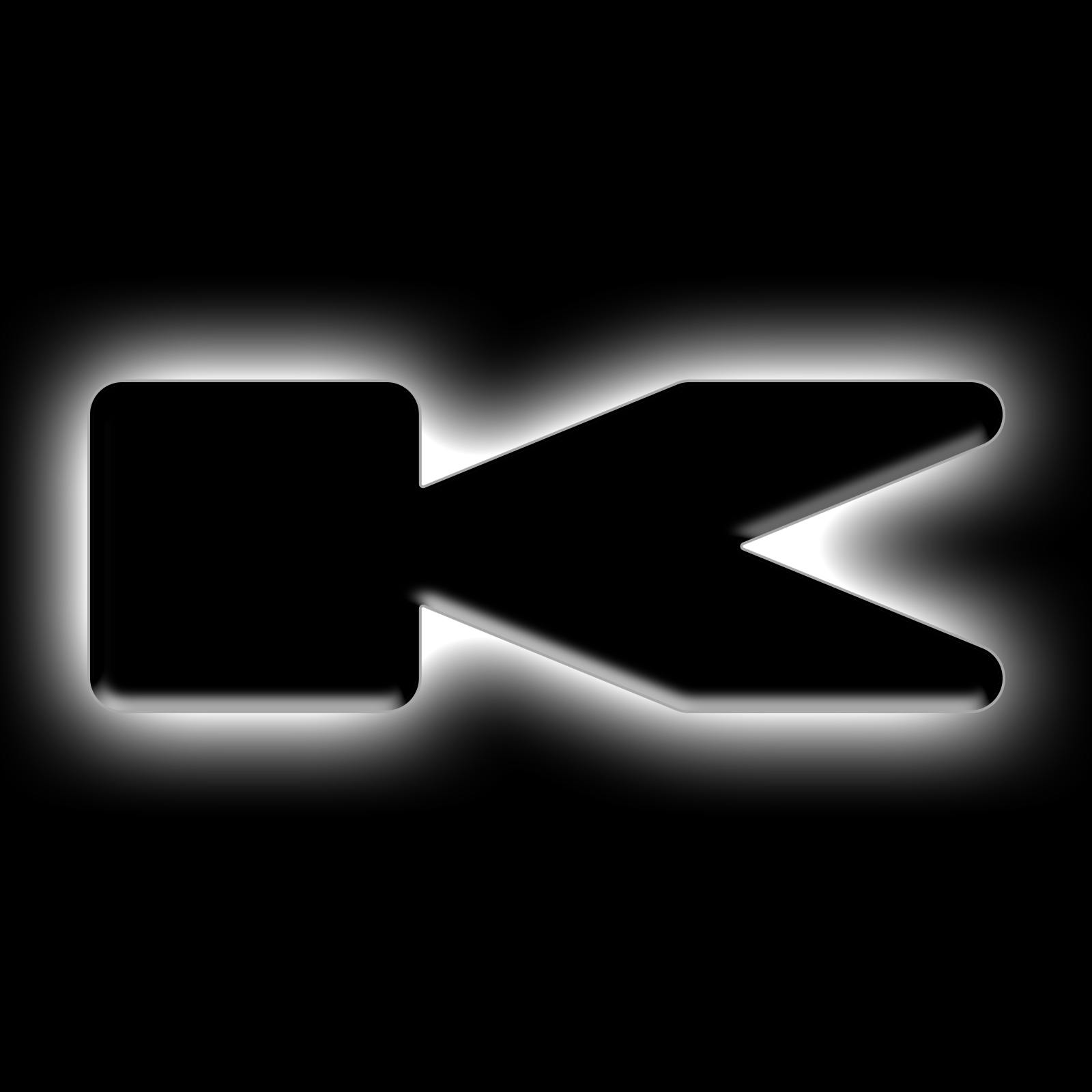 Oracle Lighting 3141-K-001 Universal Illuminated LED Letter Badges - Matte Black Surface Finish - K - White