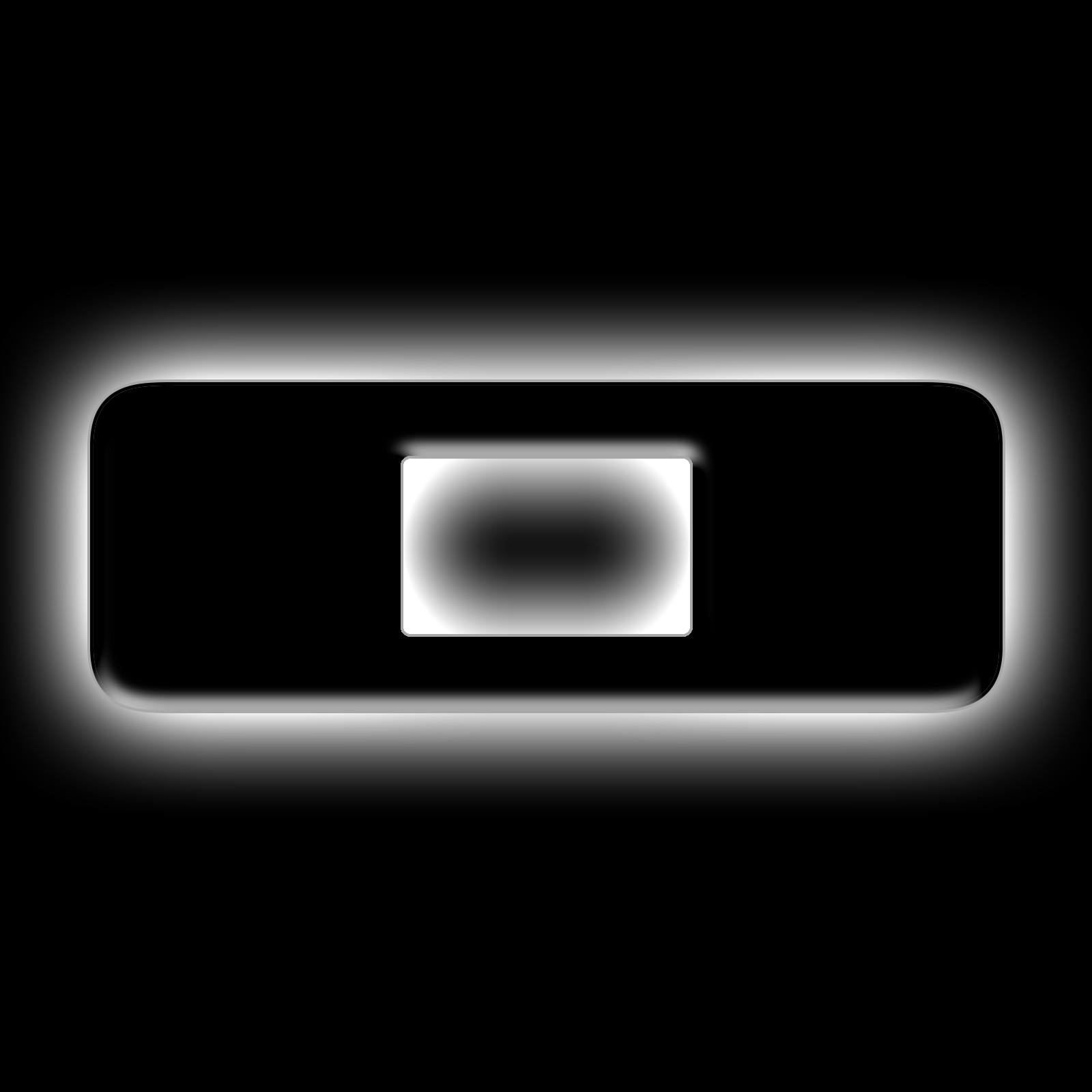 Oracle Lighting 3141-O-001 Universal Illuminated LED Letter Badges - Matte Black Surface Finish - O - White