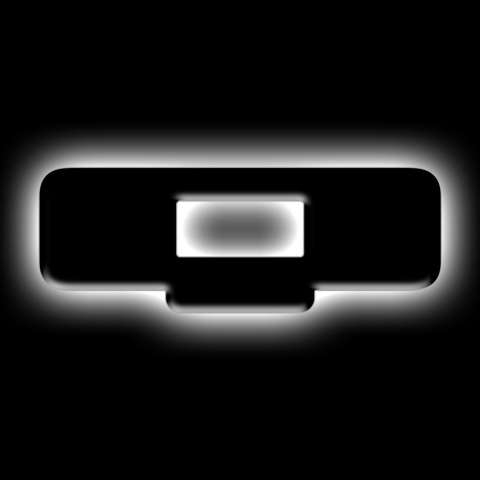 Oracle Lighting 3141-Q-001 Universal Illuminated LED Letter Badges - Matte Black Surface Finish - Q - White