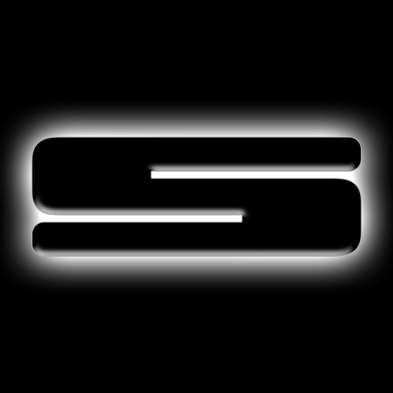 Oracle Lighting 3141-S-001 Universal Illuminated LED Letter Badges - Matte Black Surface Finish - S - White