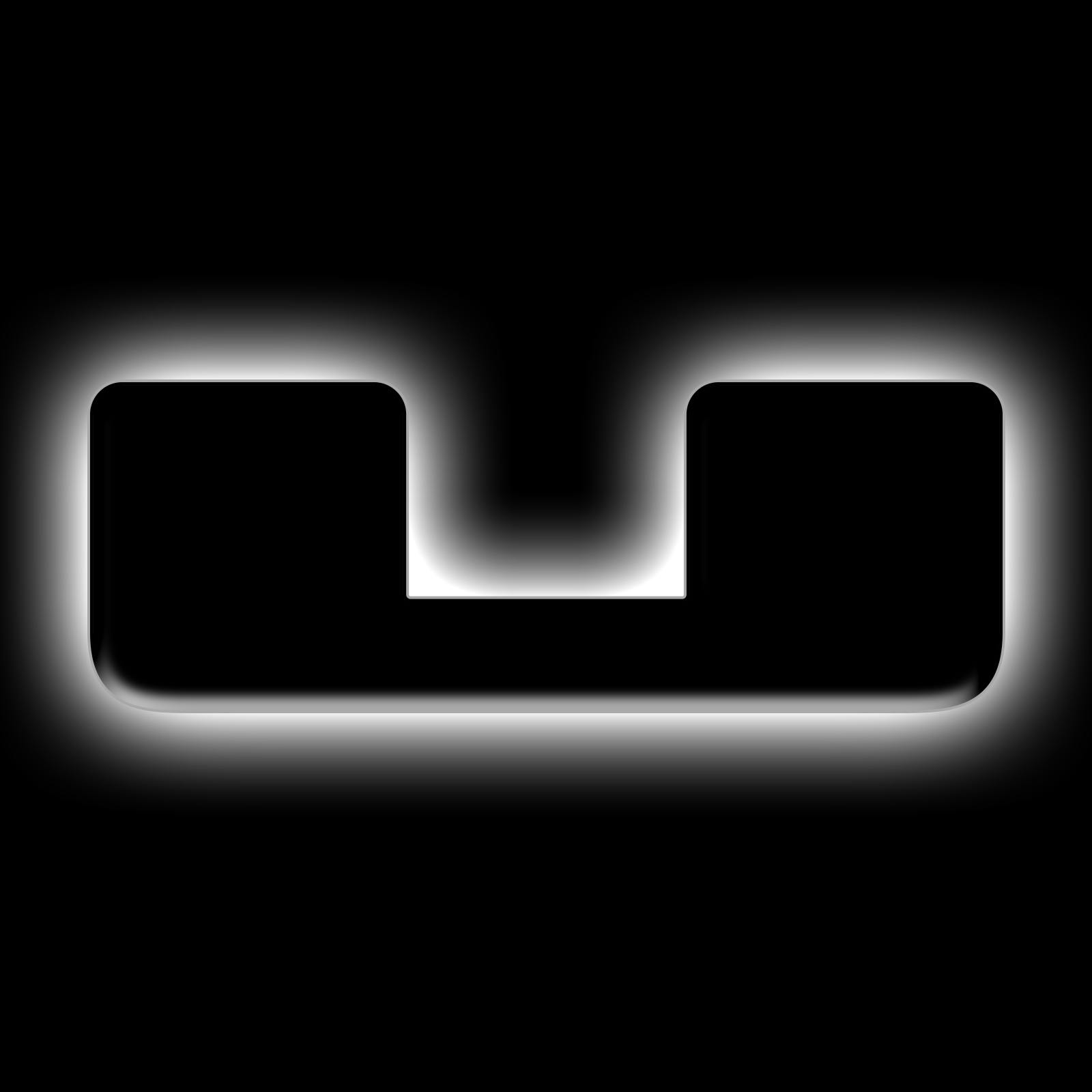 Oracle Lighting 3141-U-001 Universal Illuminated LED Letter Badges - Matte Black Surface Finish - U - White