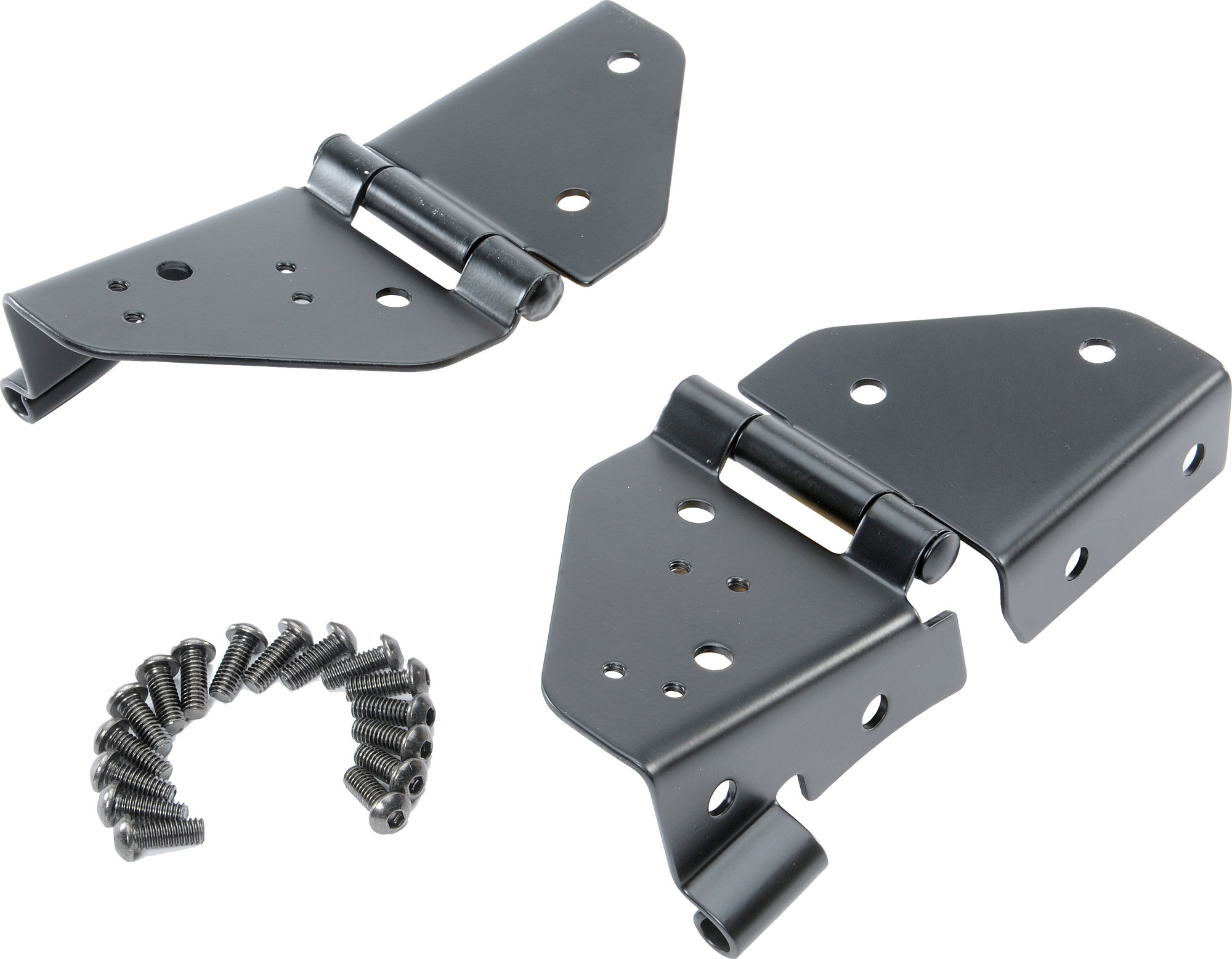 Rampage Products 7603 Windshield Hinges in Black for 76-95 Jeep CJ & Wrangler YJ