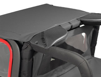 Bestop 5252835 Header Bikini Tops for 03-06 Jeep Wrangler TJ & Unlimited