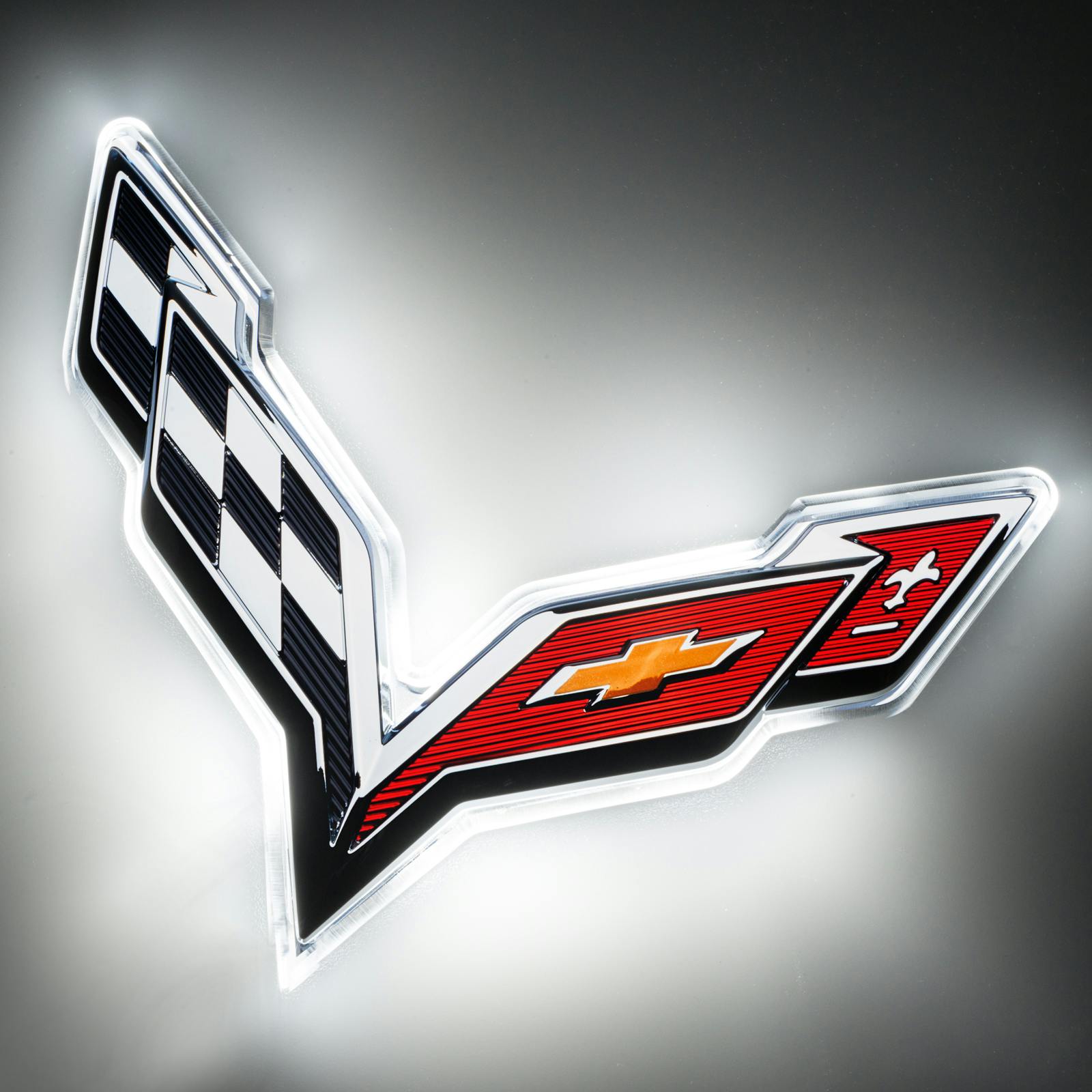 Oracle Lighting 3633-001 2015-2019 Chevrolet Corvette C7 Illuminated LED Rear Emblem - White