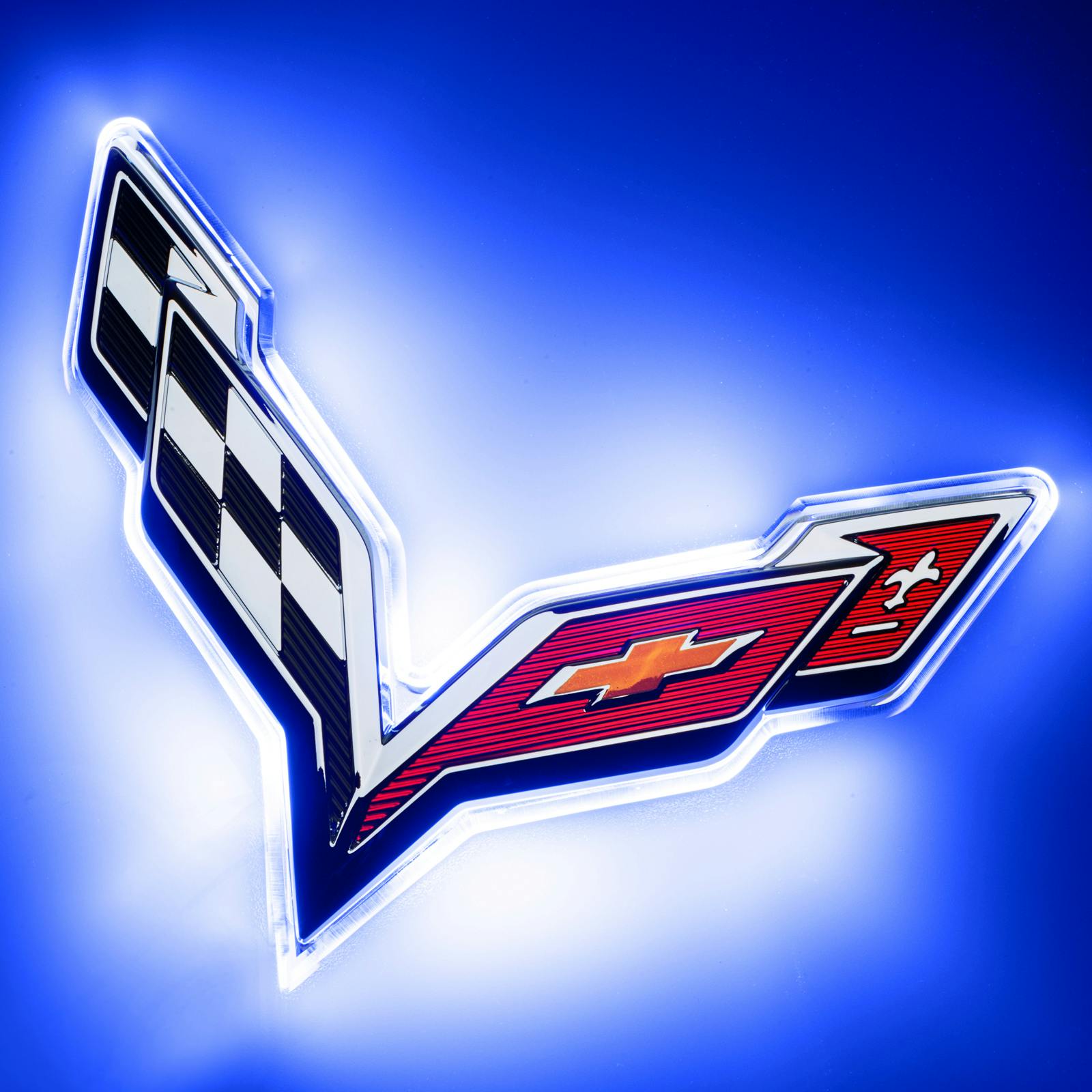 Oracle Lighting 3633-002 2015-2019 Chevrolet Corvette C7 Illuminated LED Rear Emblem - Blue