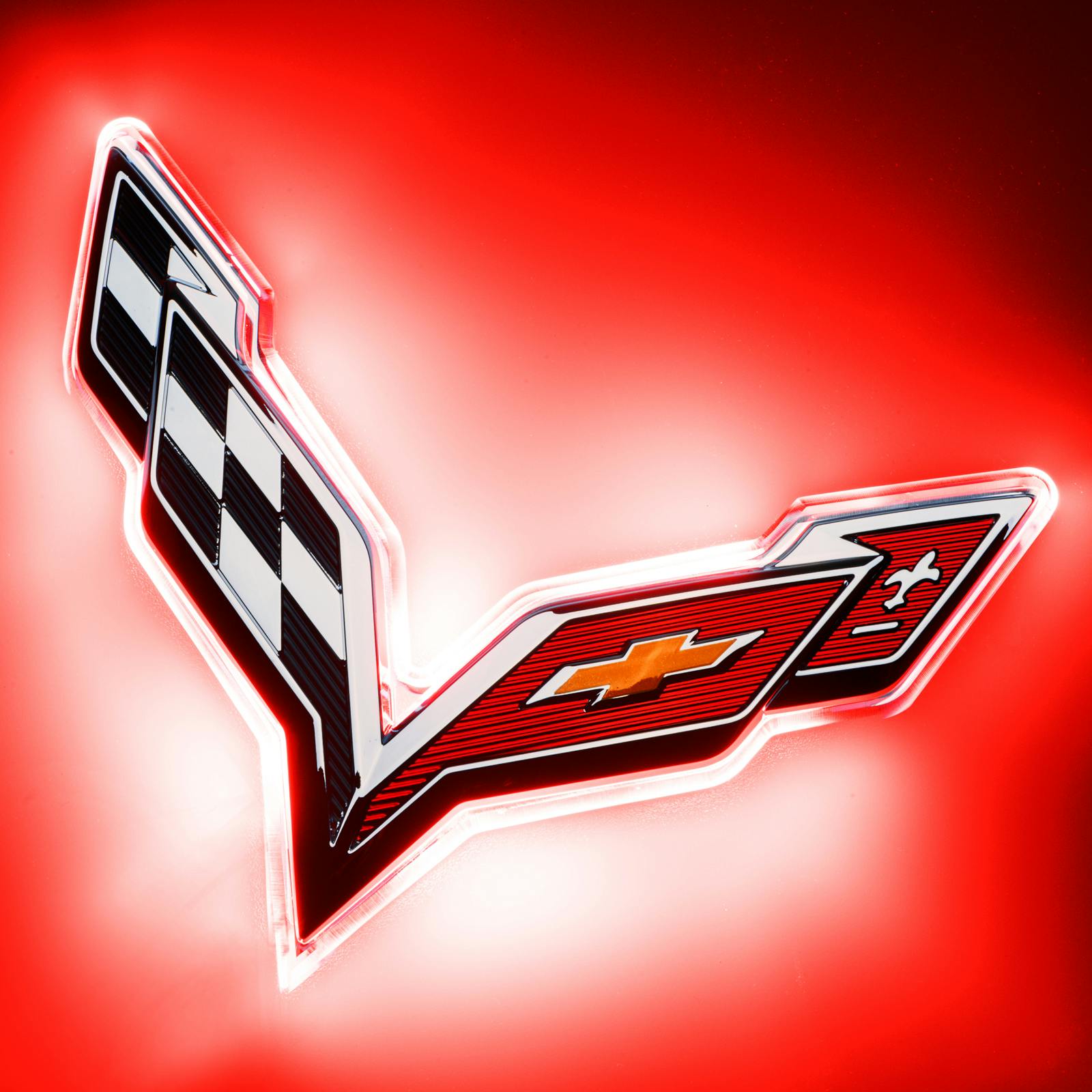 Oracle Lighting 3633-003 2015-2019 Chevrolet Corvette C7 Illuminated LED Rear Emblem - Red