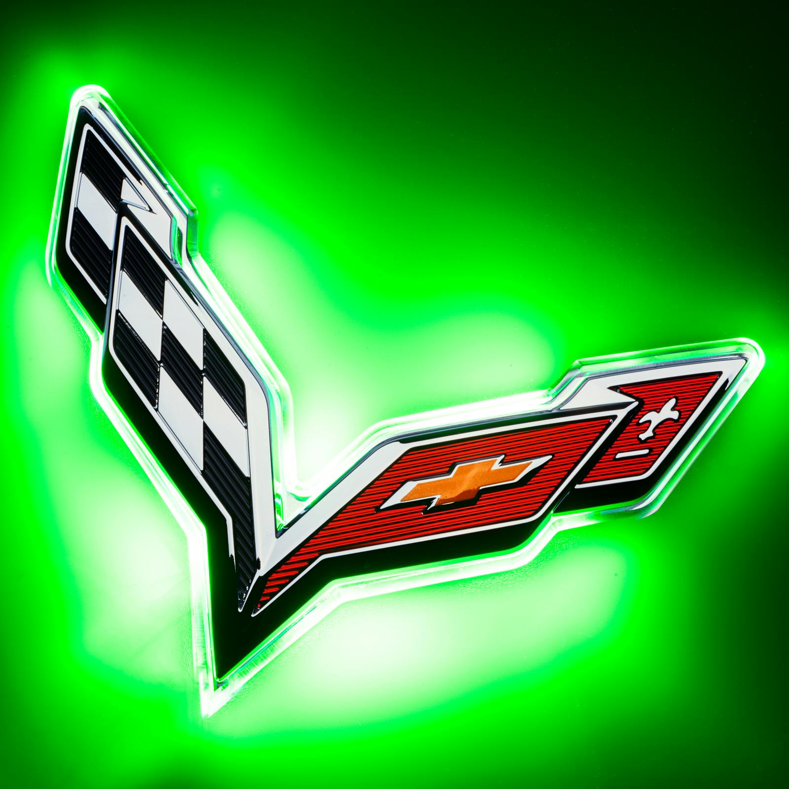 Oracle Lighting 3633-004 2015-2019 Chevrolet Corvette C7 Illuminated LED Rear Emblem - Green