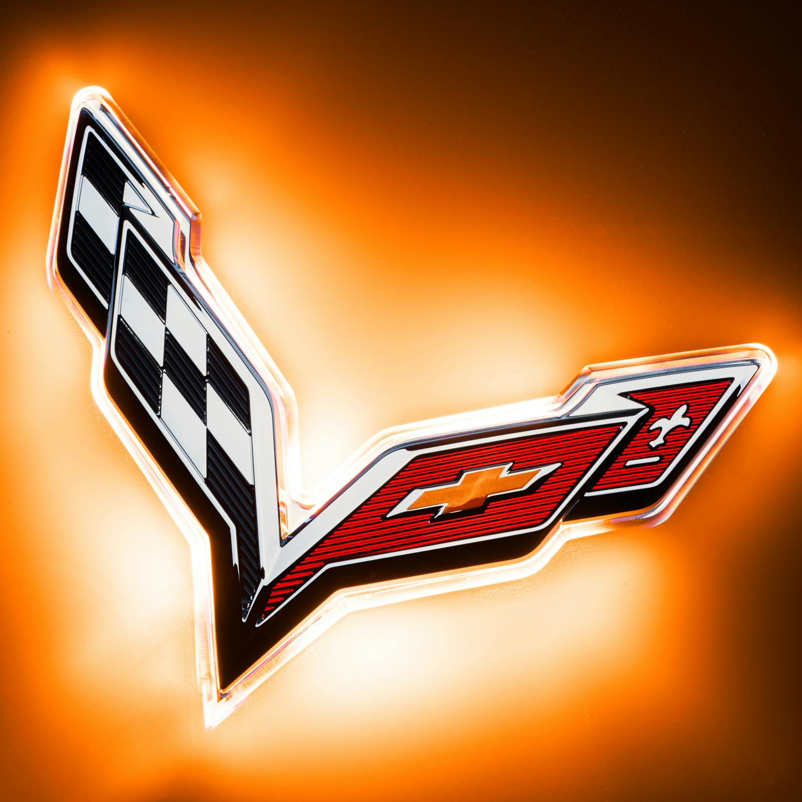 Oracle Lighting 3633-005 2015-2019 Chevrolet Corvette C7 Illuminated LED Rear Emblem - Amber