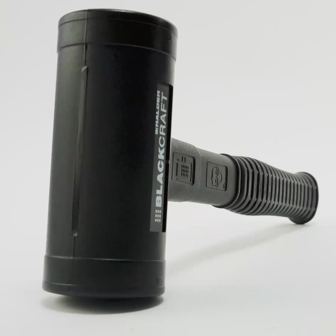 Halder Blackcraft Dead Blow Mallet with Polyurethane Cover and Steel Housing, 1.97" / 31.75 oz.
