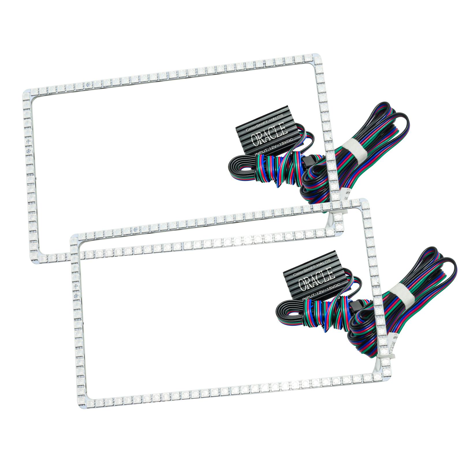 Oracle Lighting 3956-334 1994-2001 Dodge Ram LED Headlight Halo Kit - ColorSHIFT - w/No Controller