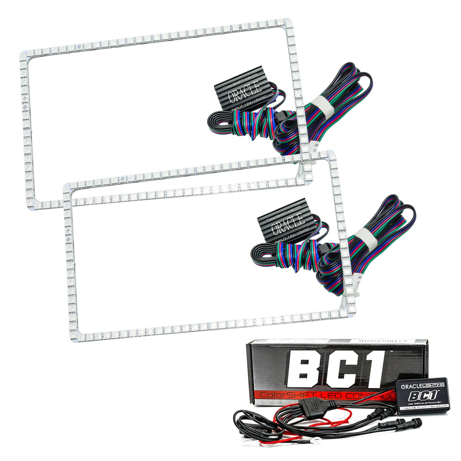 Oracle Lighting 3956-335 1994-2001 Dodge Ram LED Headlight Halo Kit - ColorSHIFT - w/BC2 Controller