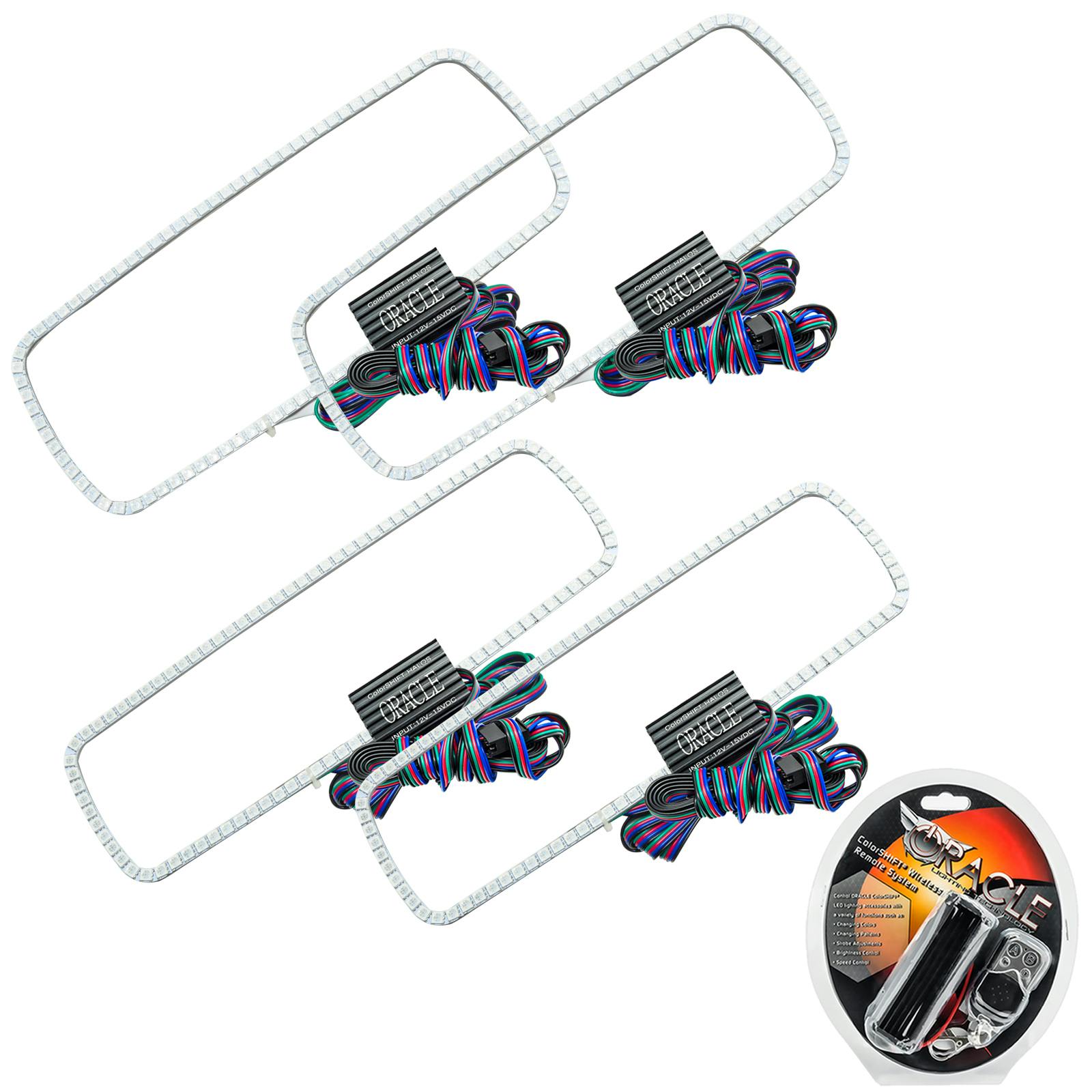 Oracle Lighting 3974-330 2005 Ford Excursion LED Headlight Halo Kit - ColorSHIFT - w/RF Controller