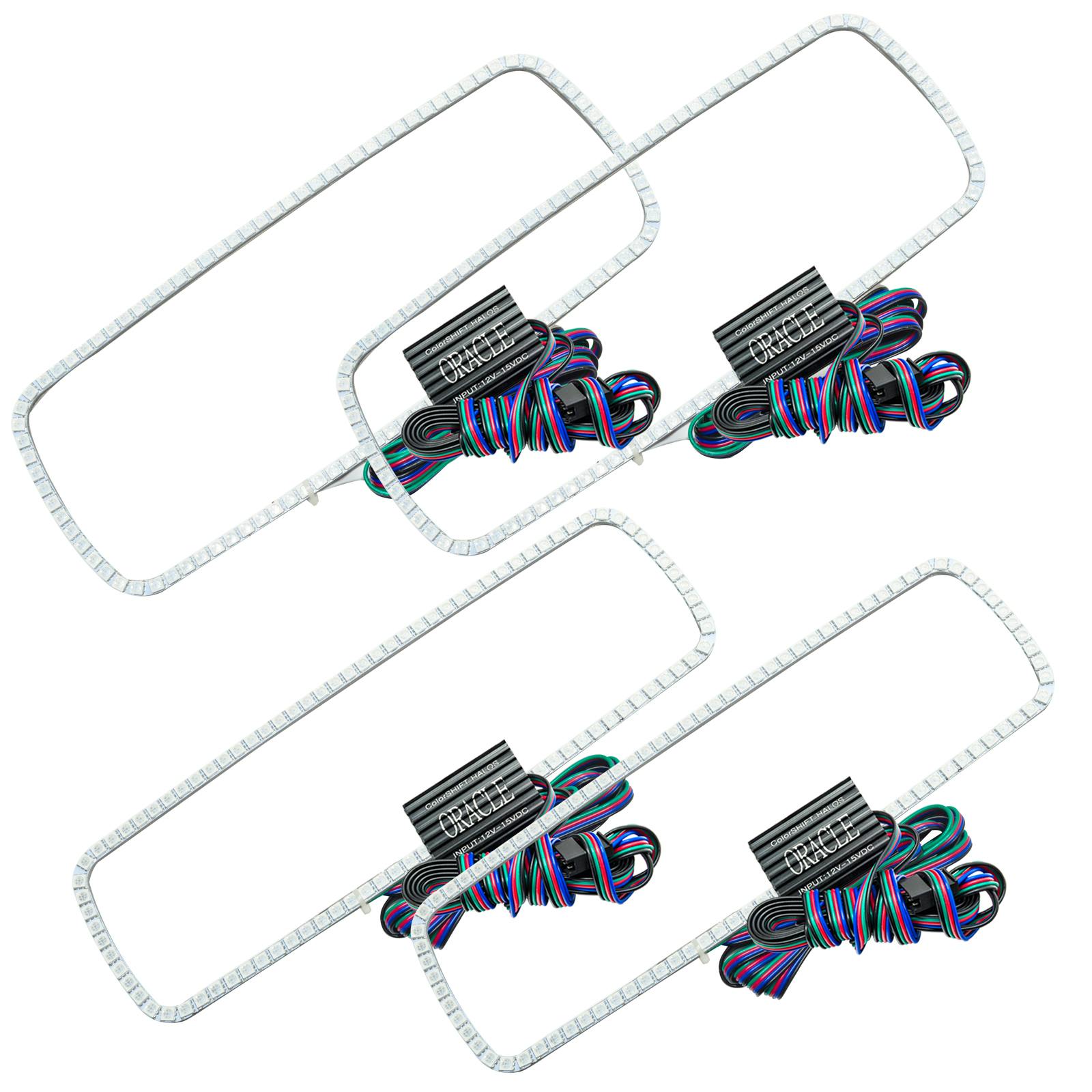 Oracle Lighting 3974-334 2005 Ford Excursion LED Headlight Halo Kit - ColorSHIFT - w/No Controller