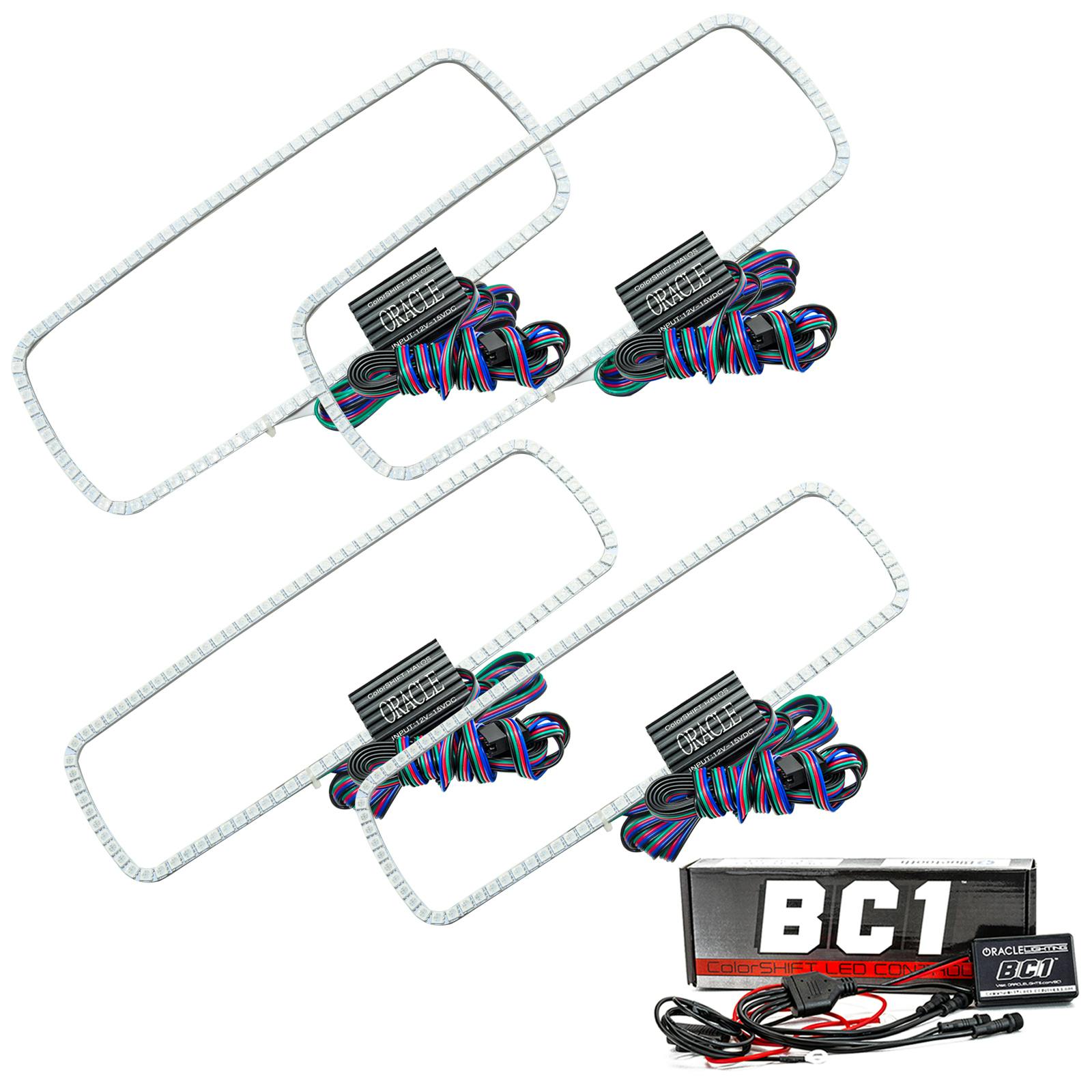 Oracle Lighting 3974-335 2005 Ford Excursion LED Headlight Halo Kit - ColorSHIFT - w/BC2 Controller