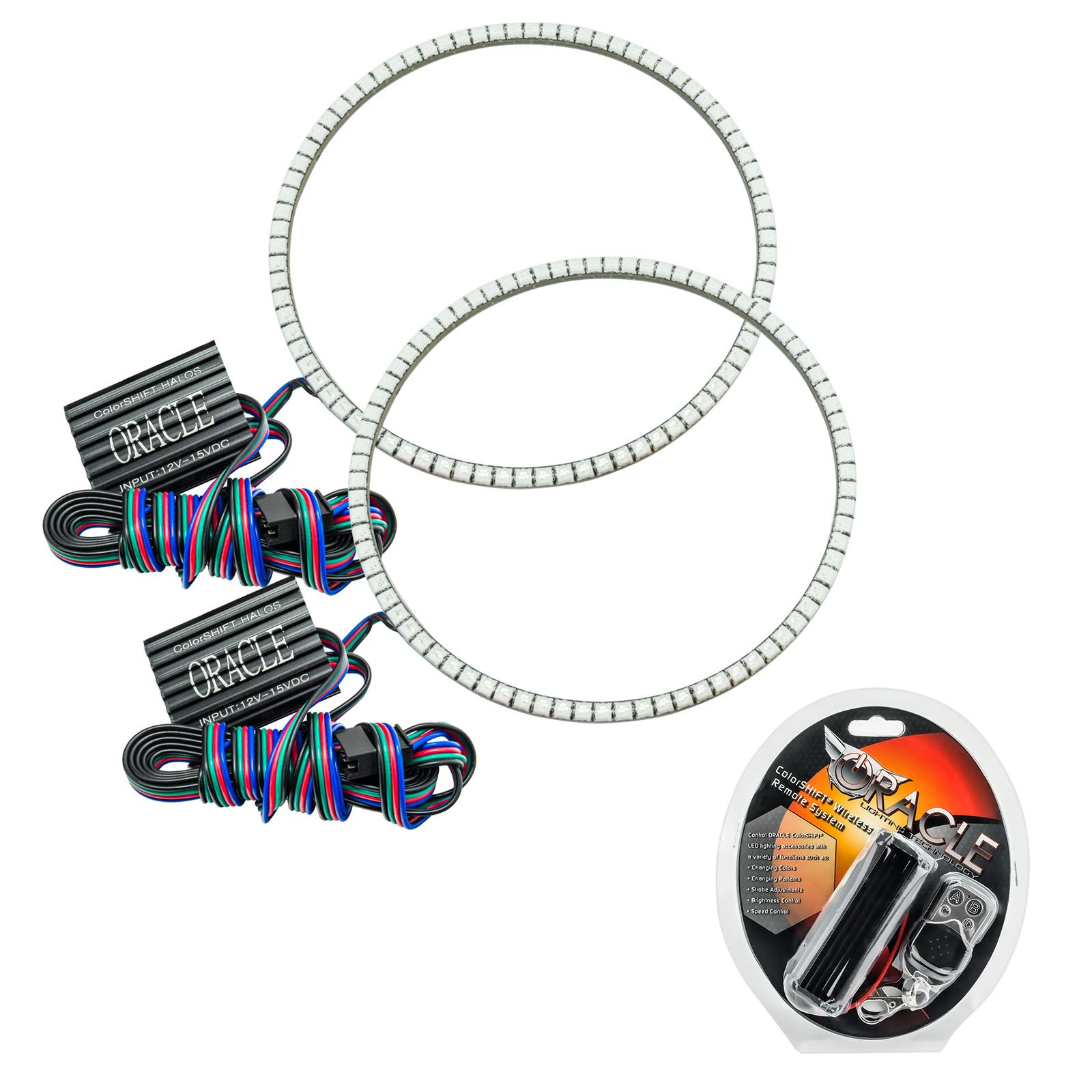 Oracle Lighting 3981-330 7" Round Surface Mount LED Headlight Halo Kit - ColorSHIFT - w/RF Controller