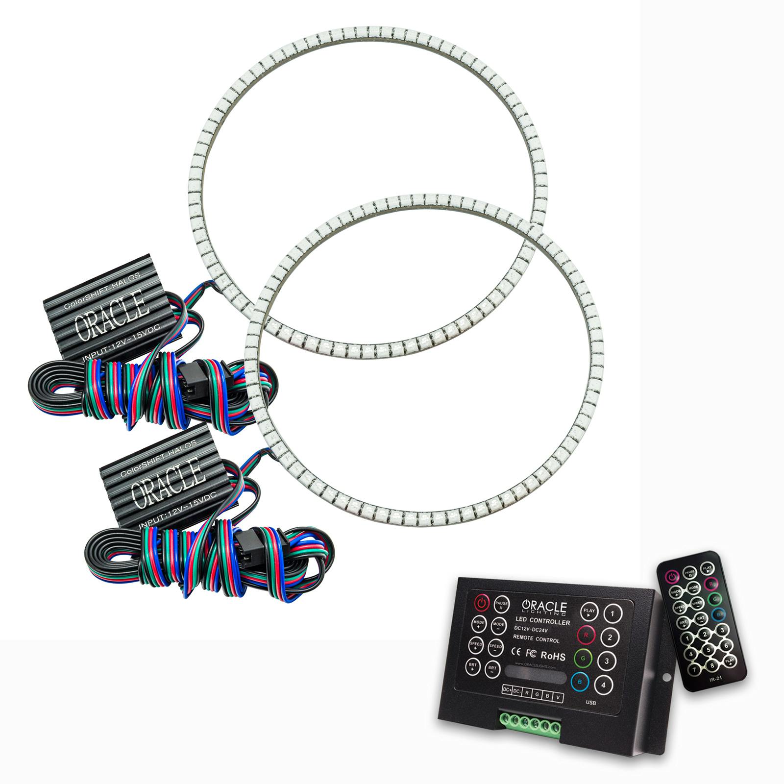 Oracle Lighting 3981-333 7" Round Surface Mount LED Headlight Halo Kit - ColorSHIFT - w/2.0 Controller