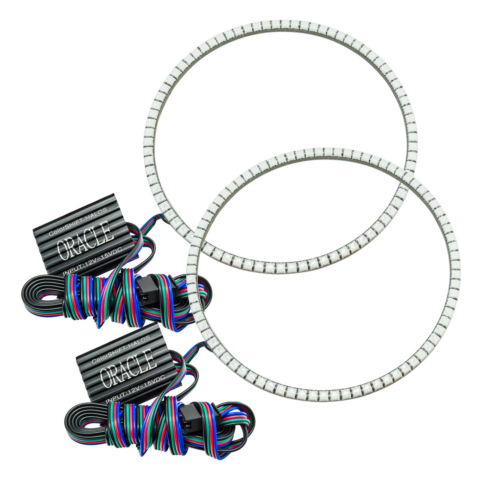 Oracle Lighting 3981-334 7" Round Surface Mount LED Headlight Halo Kit - ColorSHIFT - w/No Controller