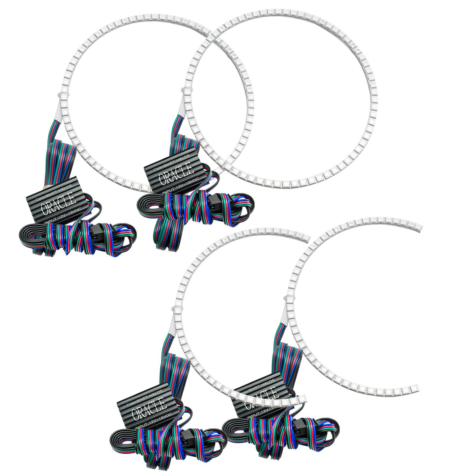 Oracle Lighting 3998-334 2005-2007 Dodge Dakota LED Headlight Halo Kit - ColorSHIFT - w/No Controller