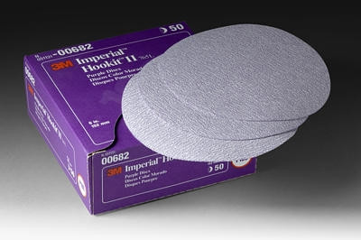 3M Imperial Hookit II Disc, 00679, 6 in, P180C, 50 discs