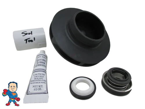 4.0HP Impeller & Seal Kit for 56 Frame Guangdong LX400 LP400 WUA Spa Pump with Installation Guide