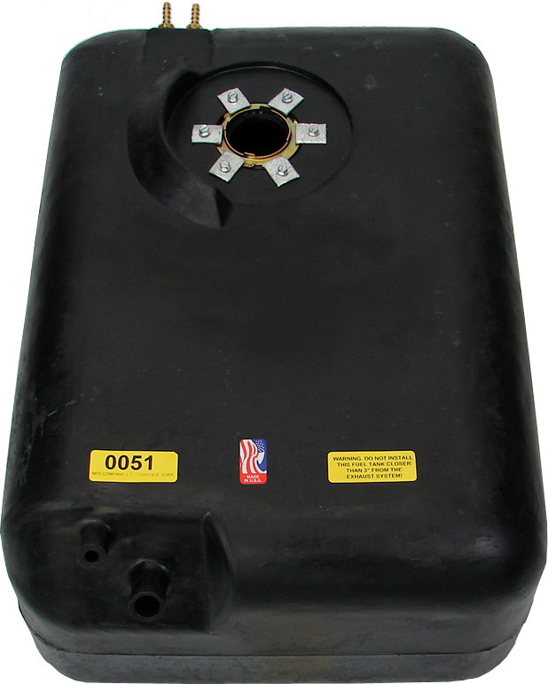 MTS 0051 Replacement 15 gallon Polyethylene Fuel Tank for 78-86 Jeep CJ-5, CJ-7 & CJ-8