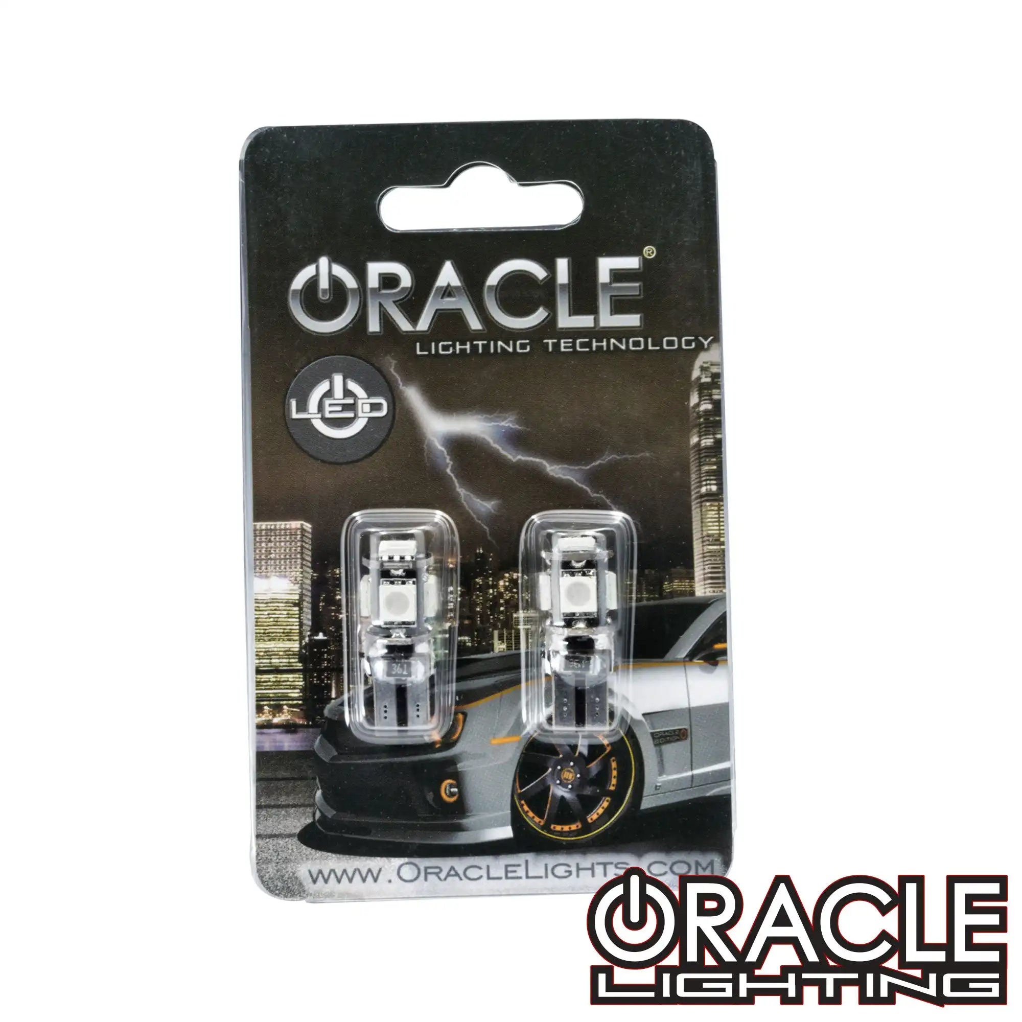 Oracle Lighting 4801-009 T10 5 LED 3 Chip SMD Bulbs (Pair) - Pink