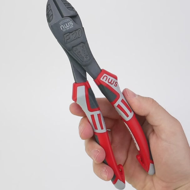 NWS 8" Heavy Duty Side Cutter - TitanFinish - SoftGripp, Tethered Attachment