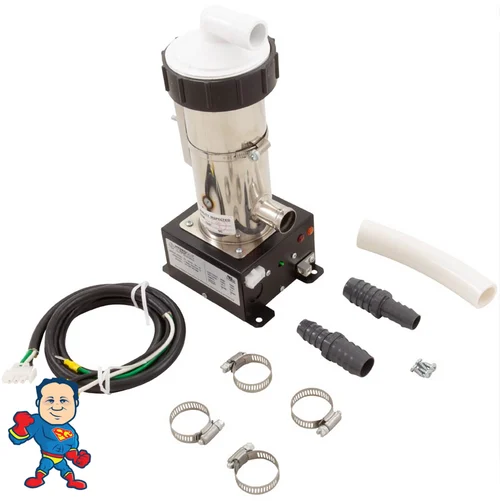 5.5KW Universal Low Flow Spa Heater – Retrofit Kit for 1″ or 3/4″ Connections