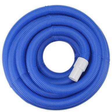 50′ Blue Blow Molded Swimming Pool Vacuum Hose w/ Swivel Cuff for Kink-Free Cleaning