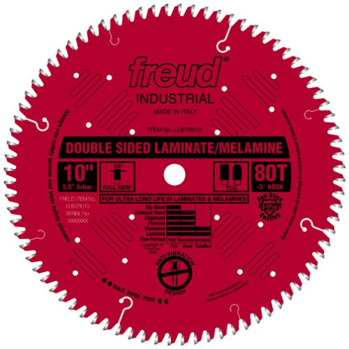 10-In. Double-sided laminate and melamine cutting blade
